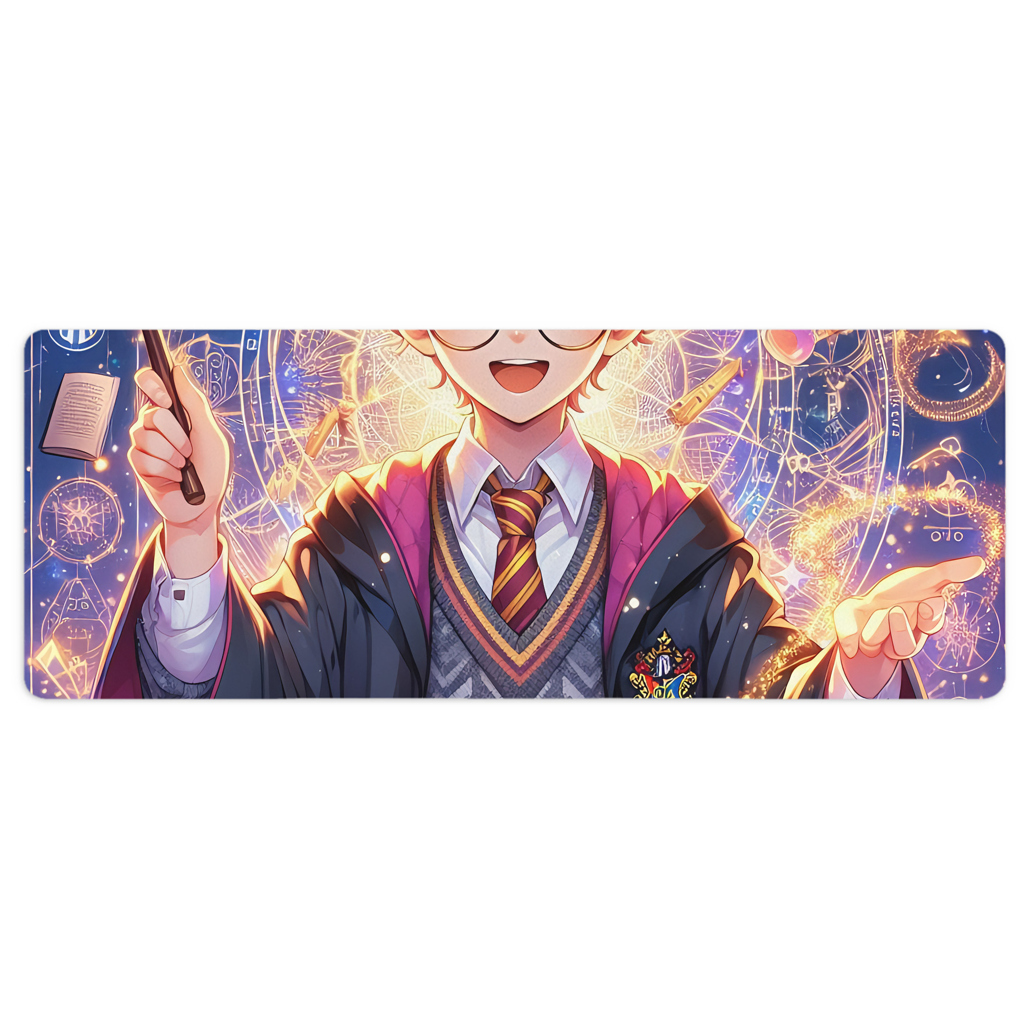 （画像用） Harry Potter ハリー・ポッターシリーズ ステッチ加工 大判デスクマット／滑り止めマウスパッド
