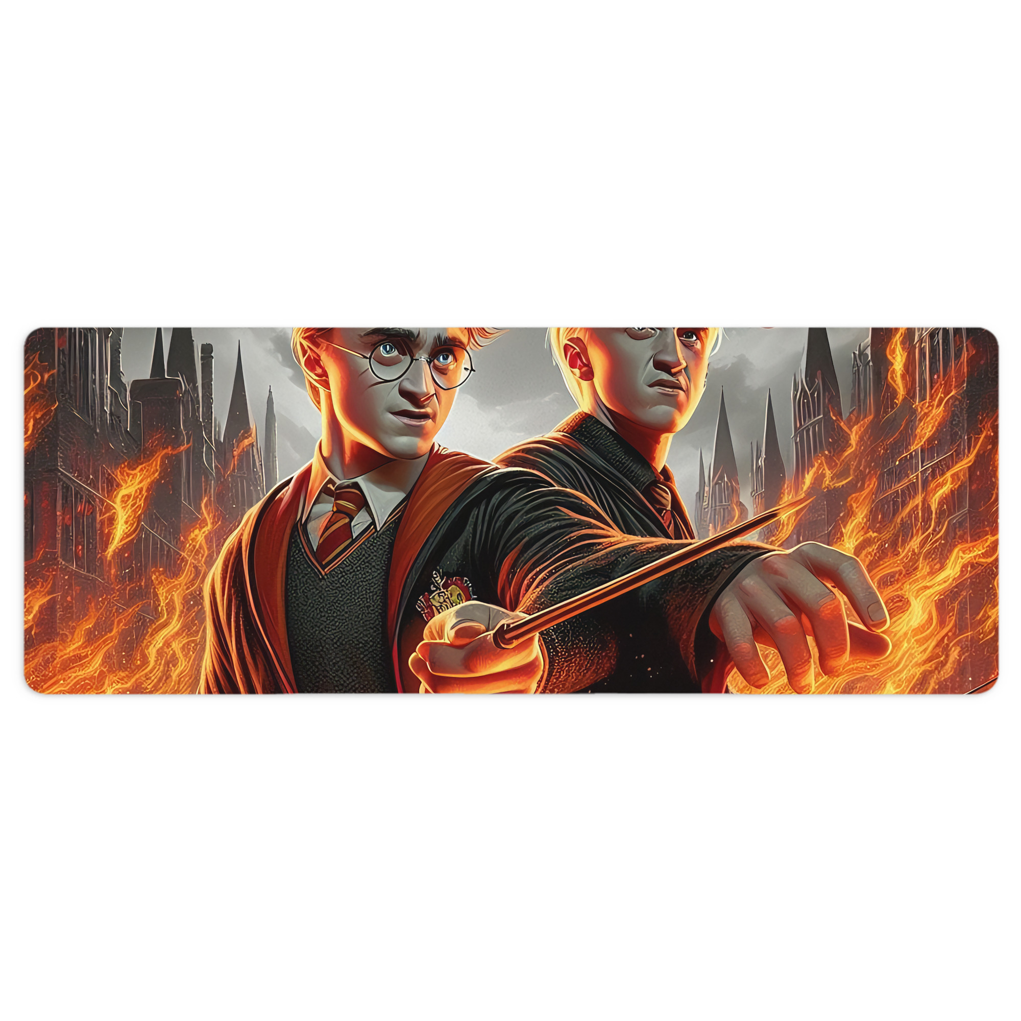 （画像用） Harry Potter ハリー・ポッターシリーズ ステッチ加工 大判デスクマット／滑り止めマウスパッド