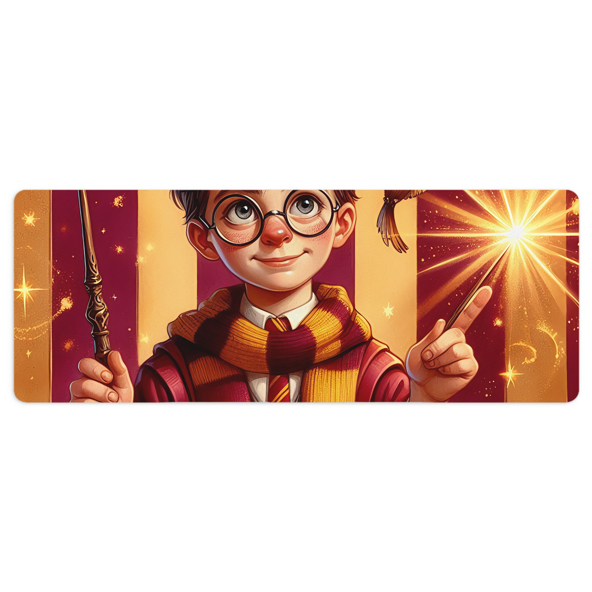 （画像用） Harry Potter ハリー・ポッターシリーズ ステッチ加工 大判デスクマット／滑り止めマウスパッド