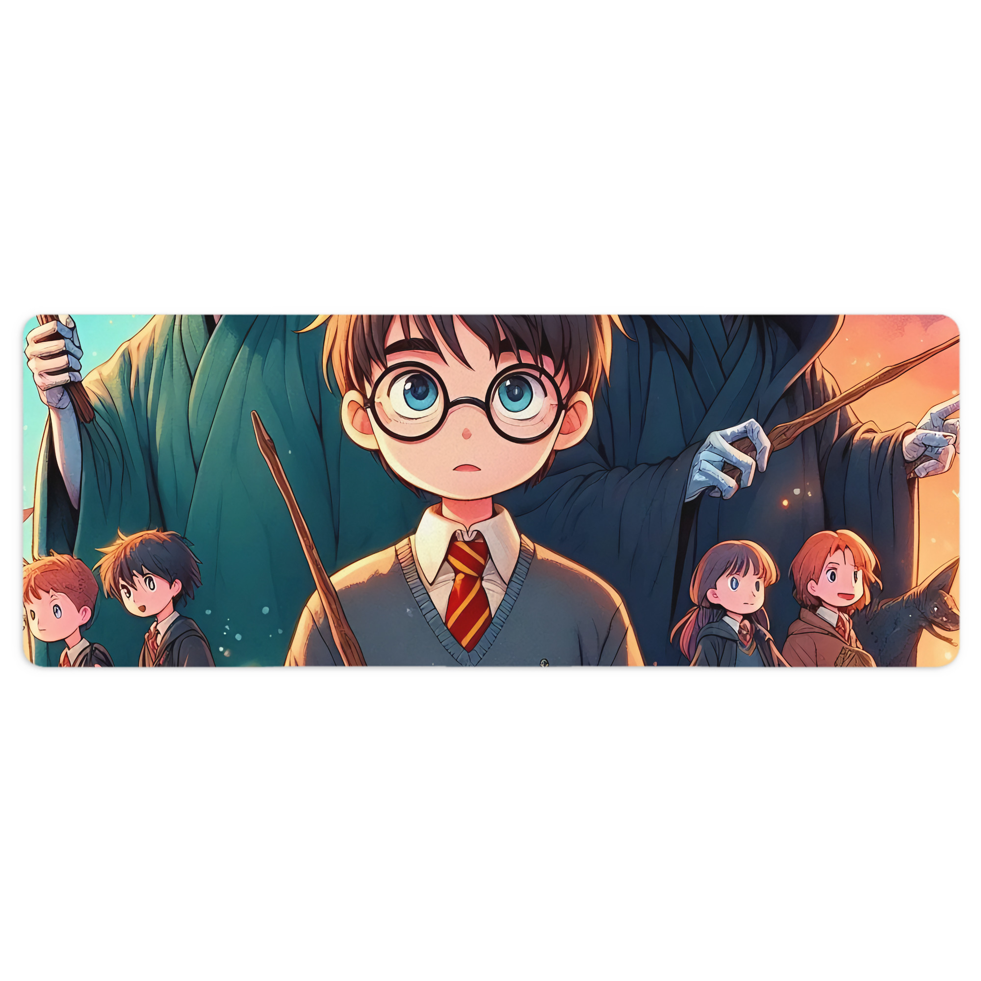 （画像用） Harry Potter ハリー・ポッターシリーズ ステッチ加工 大判デスクマット／滑り止めマウスパッド