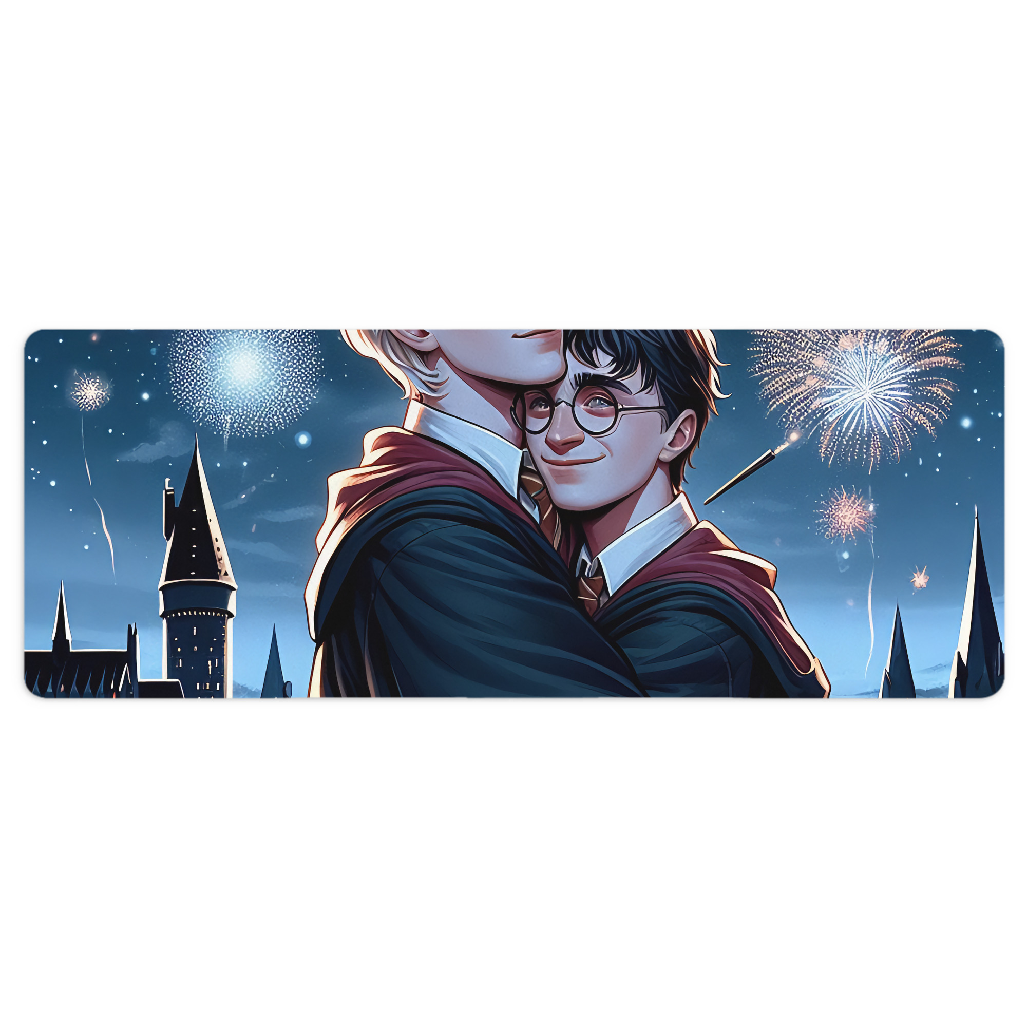（画像用） Harry Potter ハリー・ポッターシリーズ ステッチ加工 大判デスクマット／滑り止めマウスパッド
