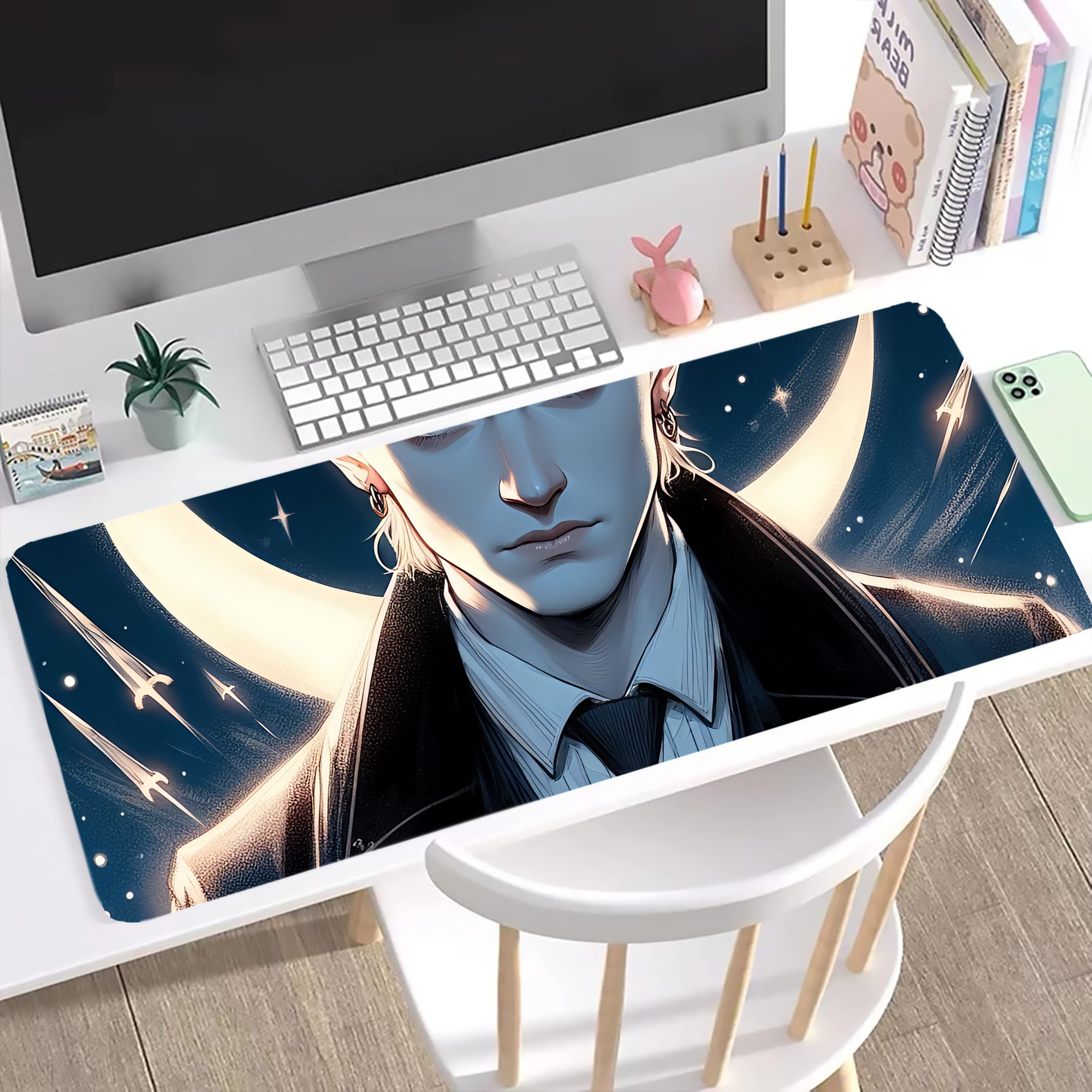 （画像用） Harry Potter ハリー・ポッターシリーズ ステッチ加工 大判デスクマット／滑り止めマウスパッド