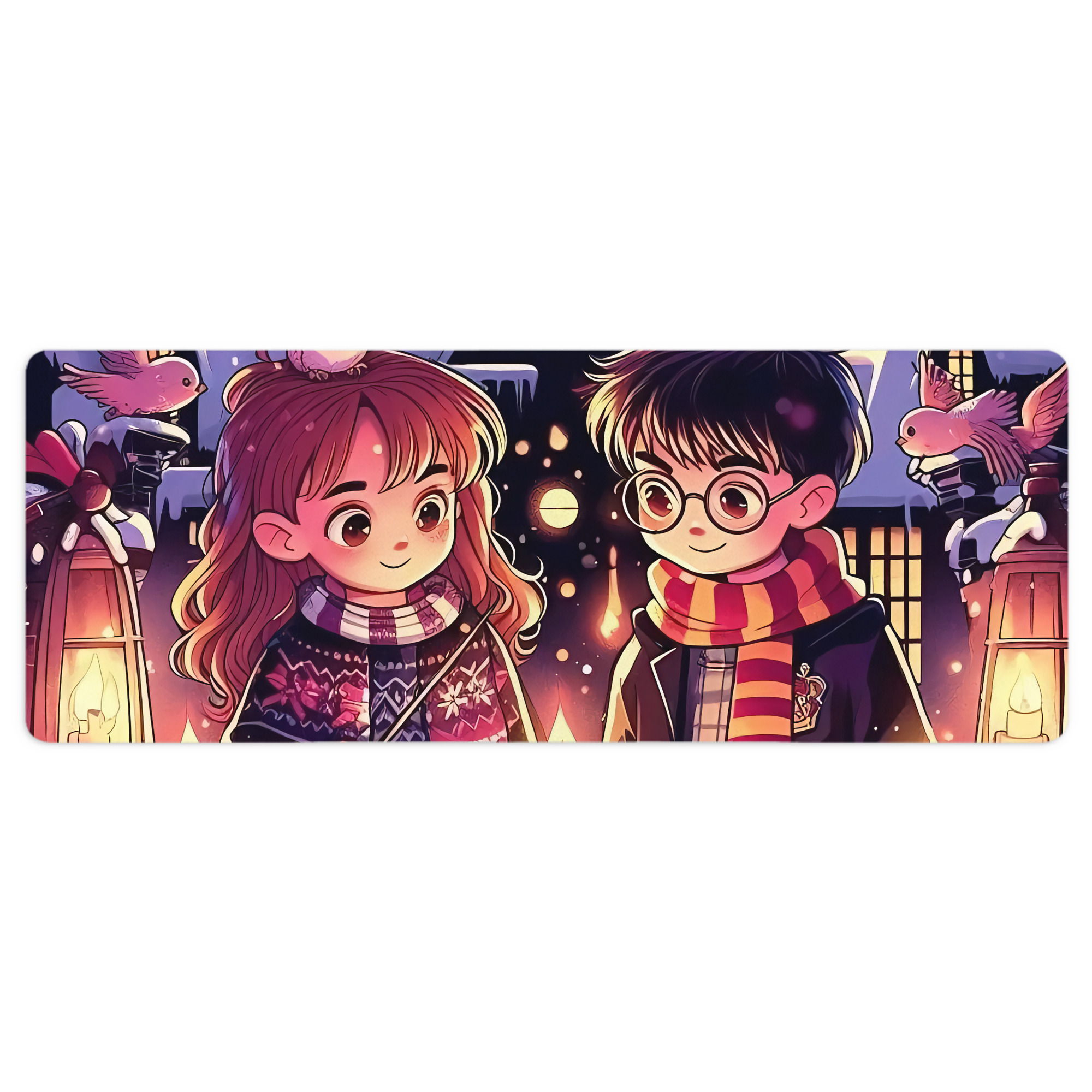 （画像用） Harry Potter ハリー・ポッターシリーズ ステッチ加工 大判デスクマット／滑り止めマウスパッド