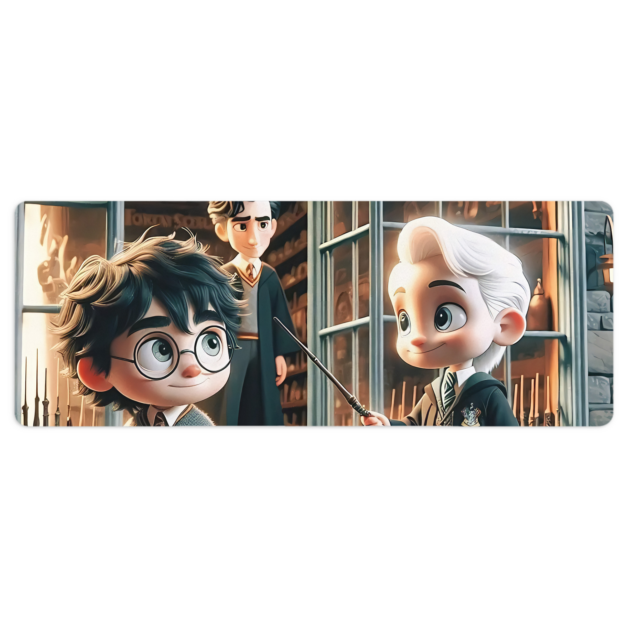 （画像用） Harry Potter ハリー・ポッターシリーズ ステッチ加工 大判デスクマット／滑り止めマウスパッド