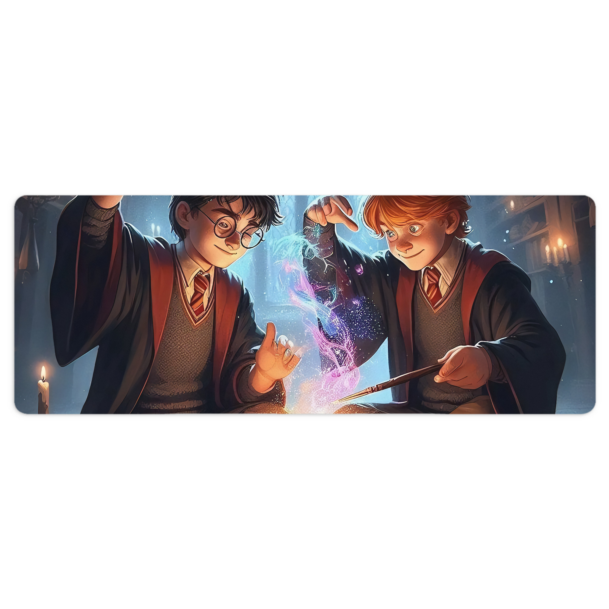 （画像用） Harry Potter ハリー・ポッターシリーズ ステッチ加工 大判デスクマット／滑り止めマウスパッド