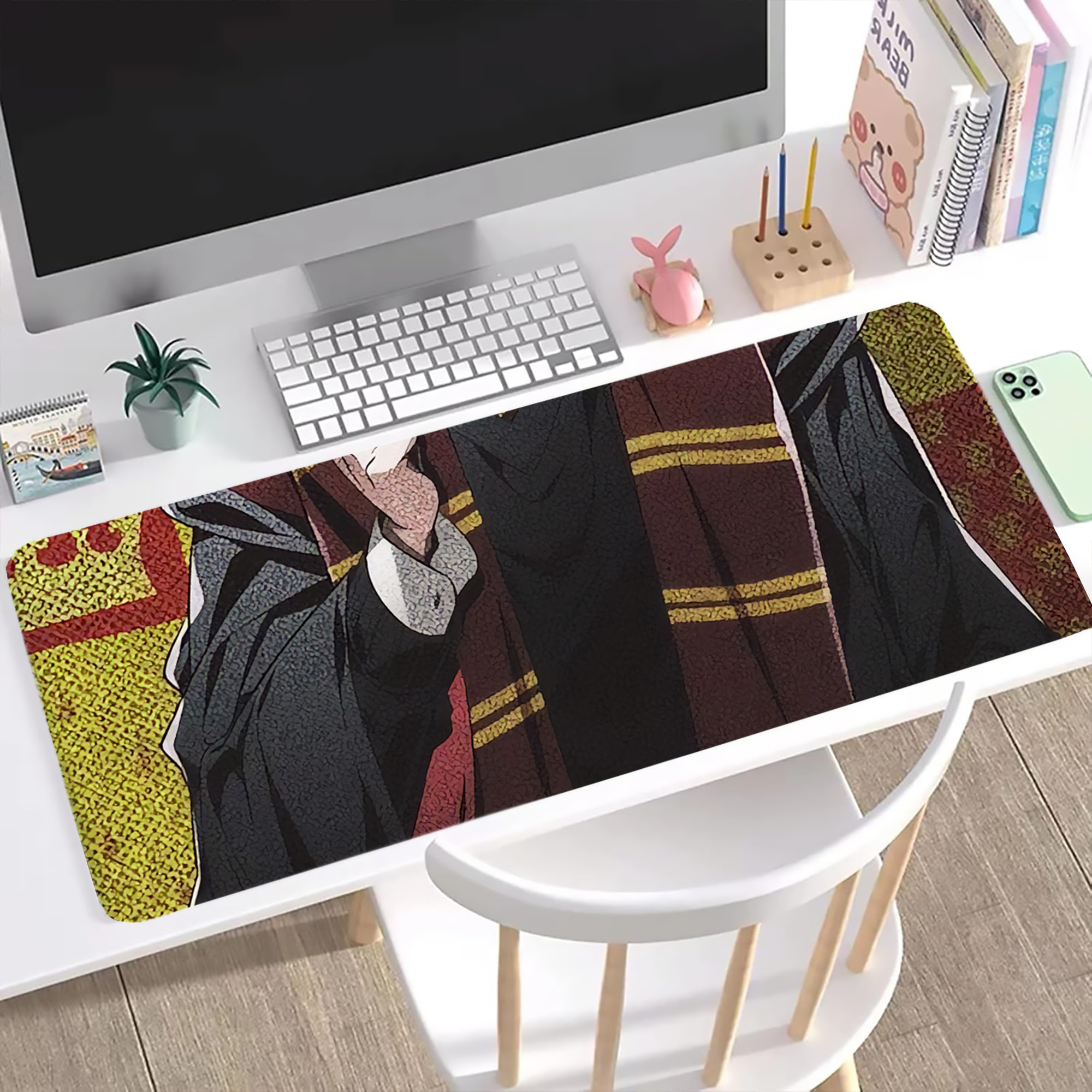 （画像用） Harry Potter ハリー・ポッターシリーズ ステッチ加工 大判デスクマット／滑り止めマウスパッド