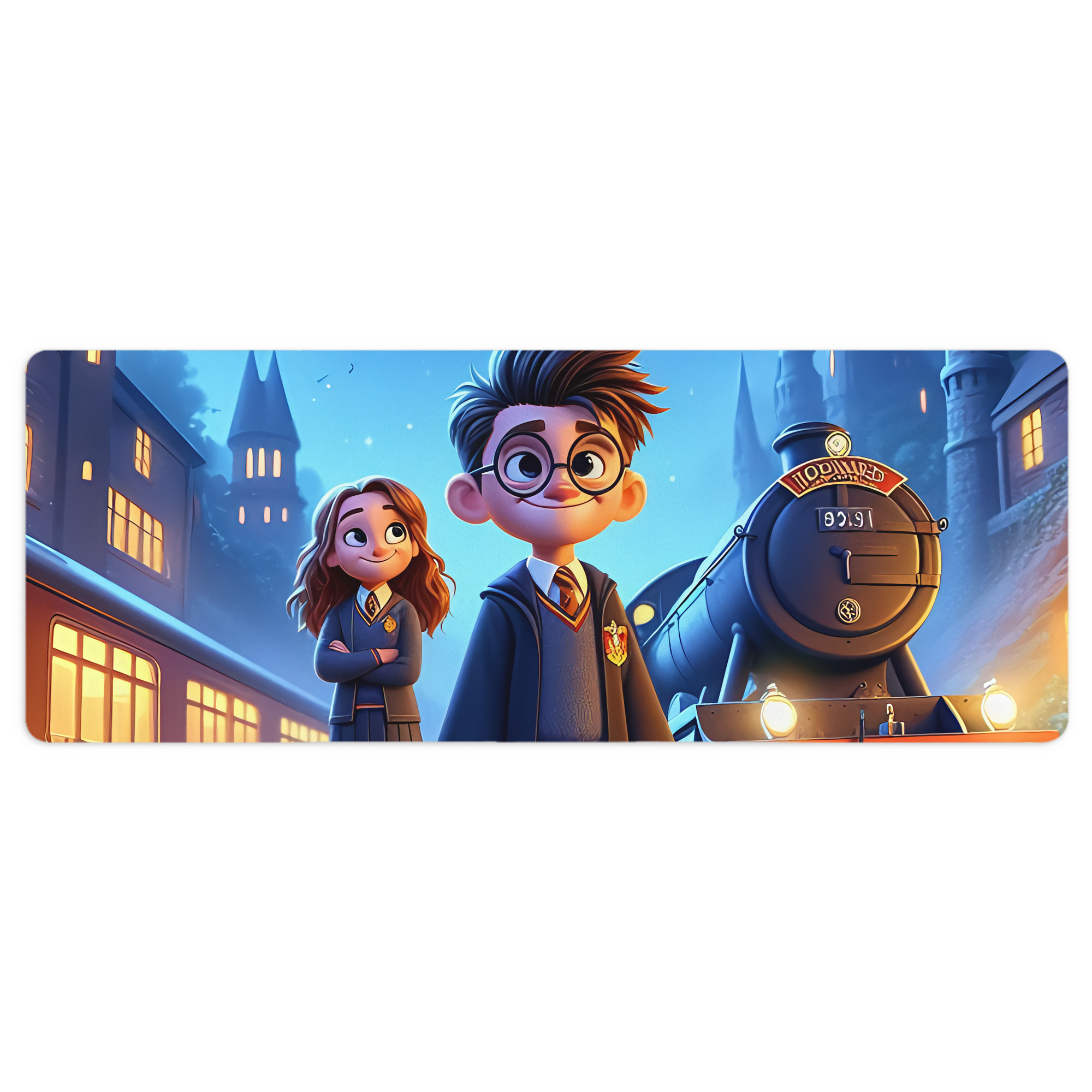 （画像用） Harry Potter ハリー・ポッターシリーズ ステッチ加工 大判デスクマット／滑り止めマウスパッド
