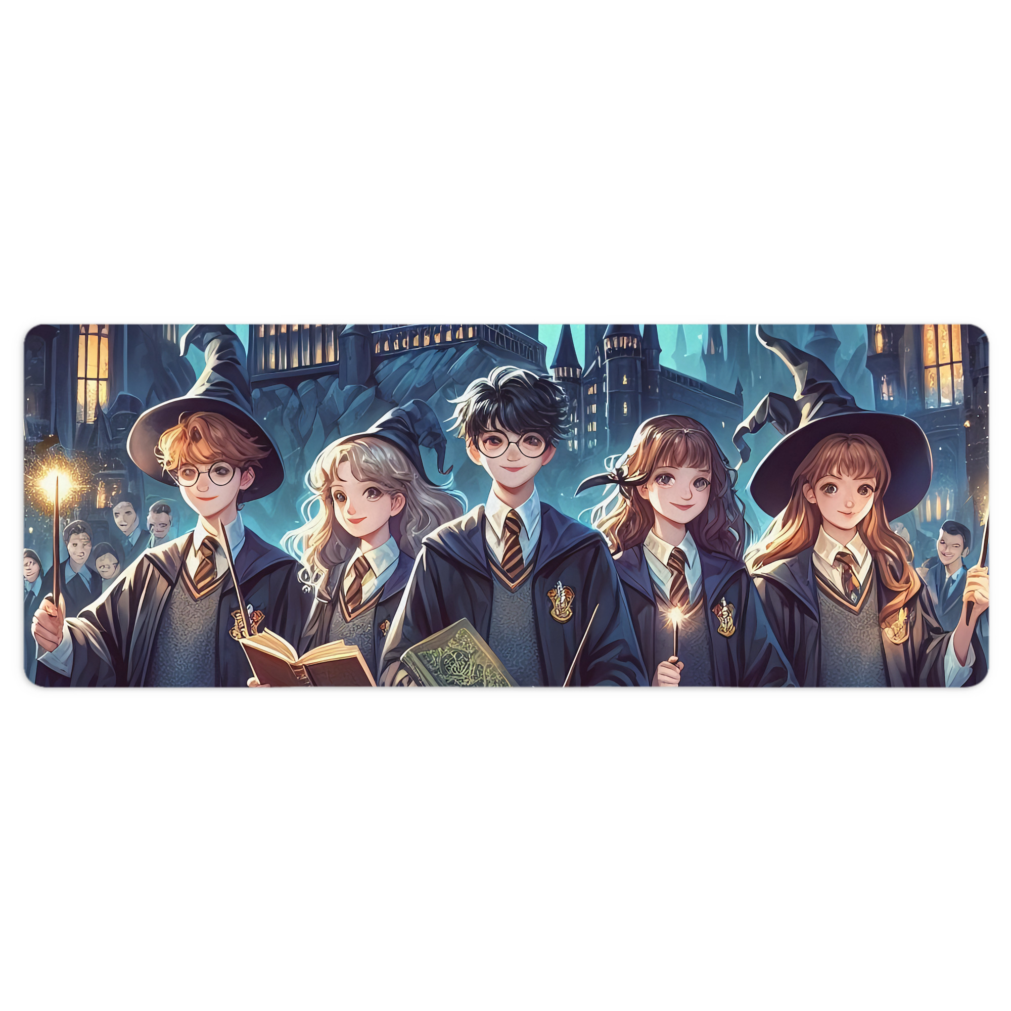 （画像用） Harry Potter ハリー・ポッターシリーズ ステッチ加工 大判デスクマット／滑り止めマウスパッド