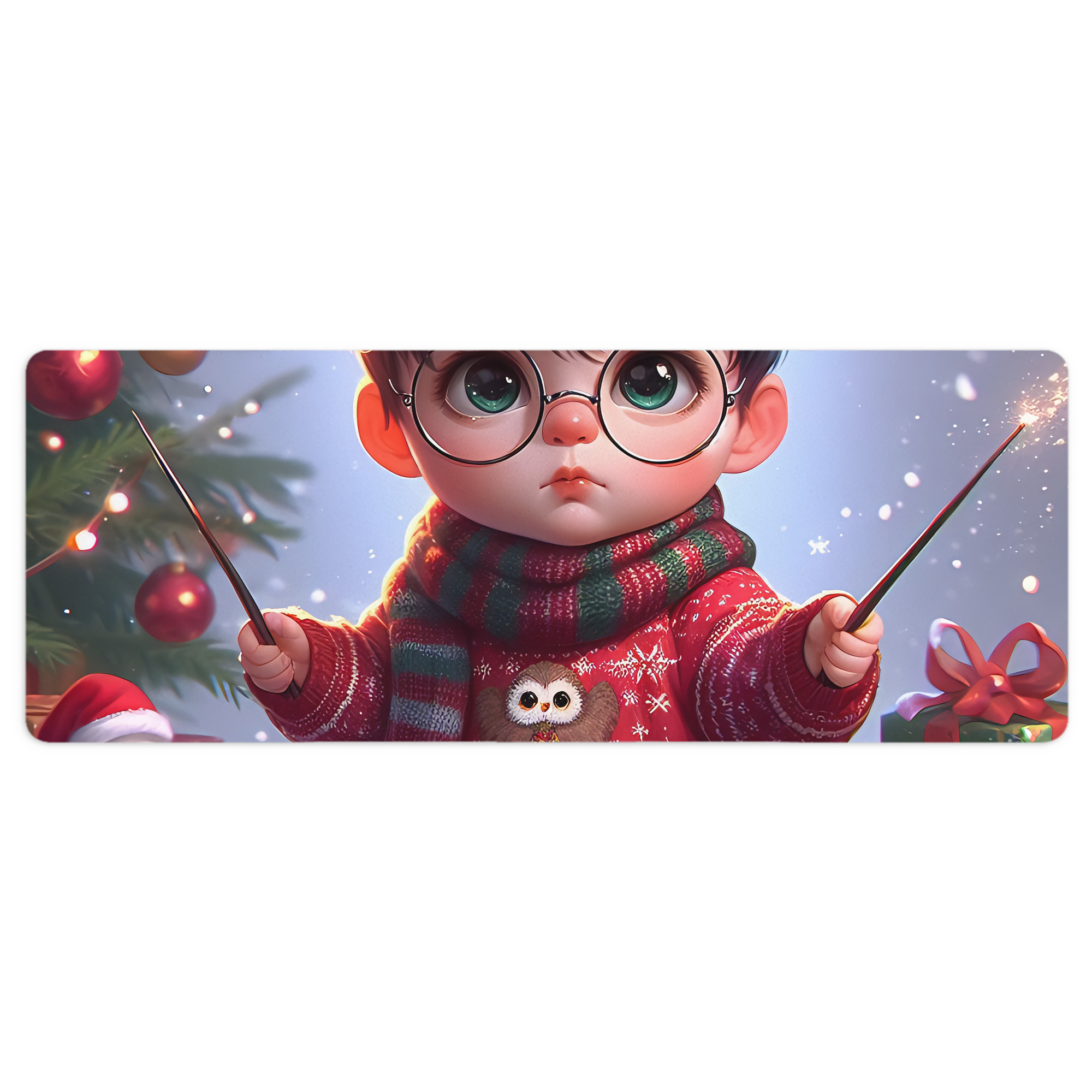 （画像用） Harry Potter ハリー・ポッターシリーズ ステッチ加工 大判デスクマット／滑り止めマウスパッド