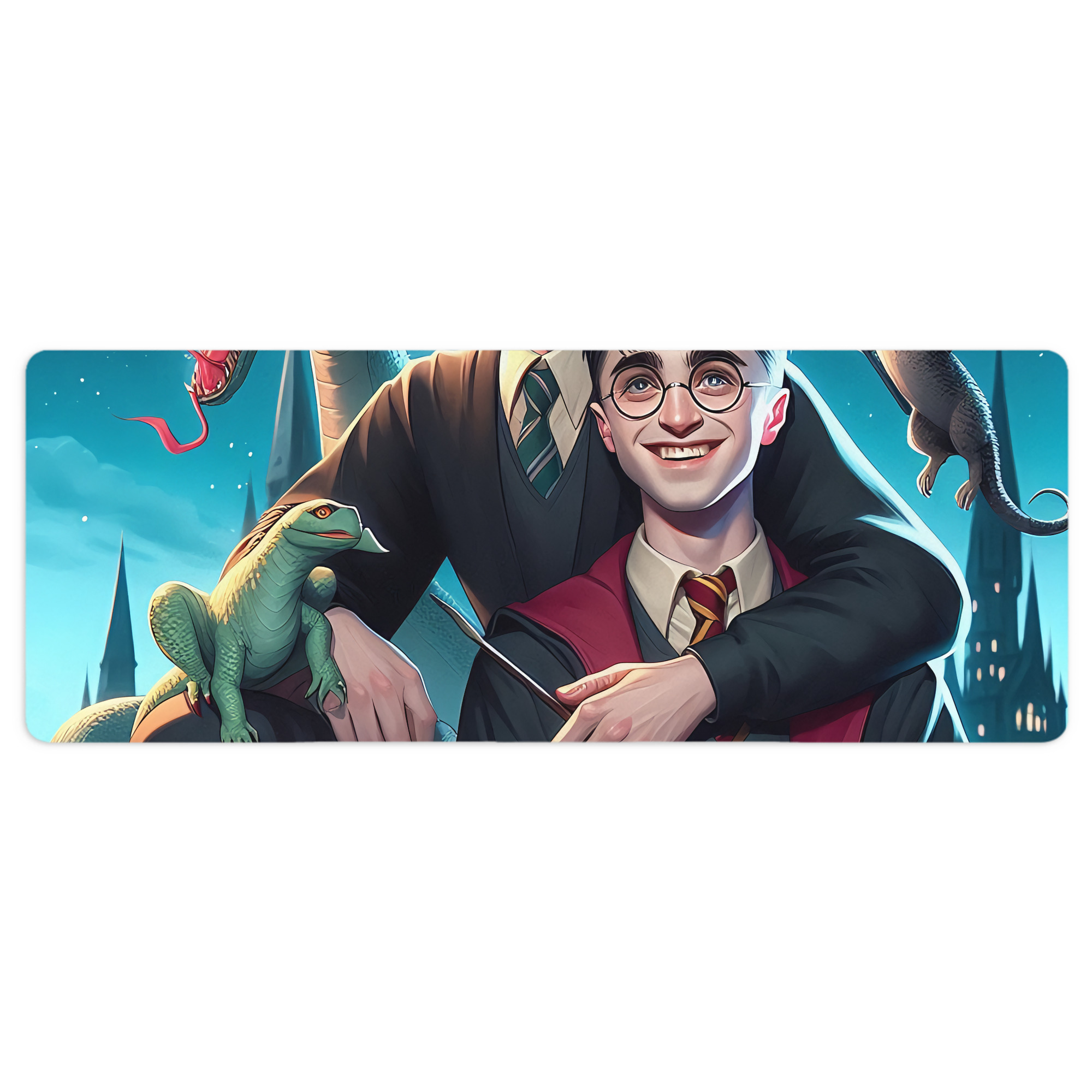（画像用） Harry Potter ハリー・ポッターシリーズ ステッチ加工 大判デスクマット／滑り止めマウスパッド