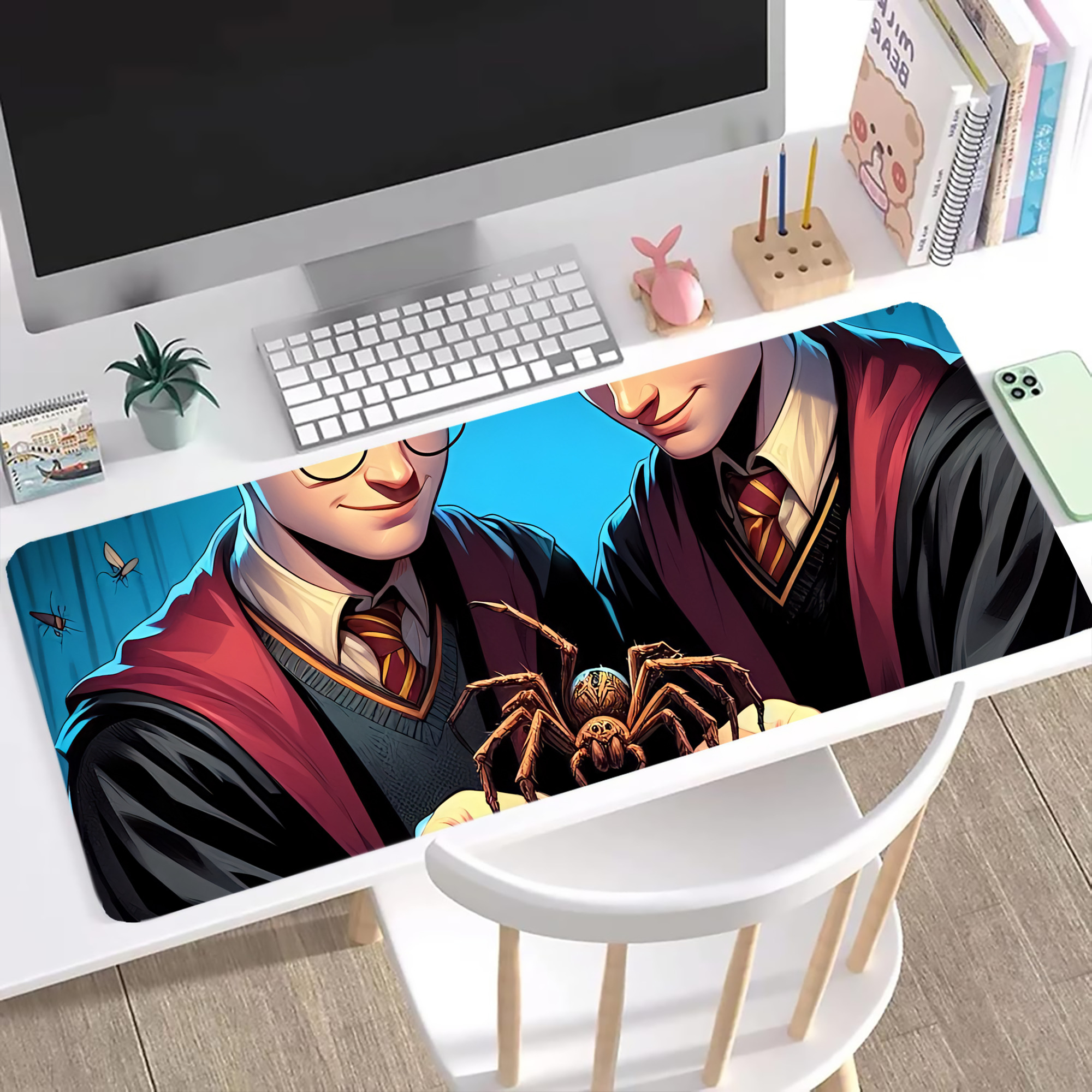 （画像用） Harry Potter ハリー・ポッターシリーズ ステッチ加工 大判デスクマット／滑り止めマウスパッド