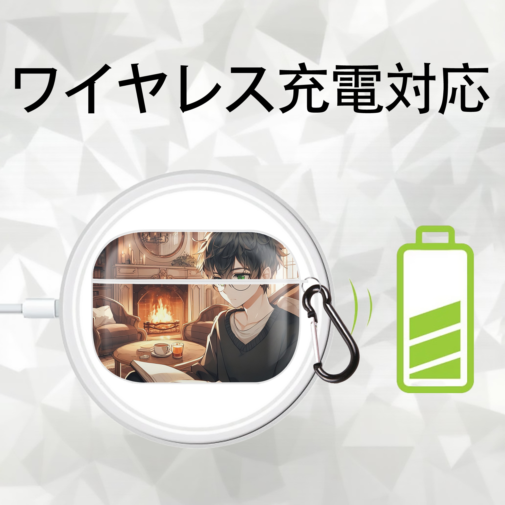 Harry Potter ハリー・ポッターシリーズ 【AirPods Pro用】ハードシェル保護ケース 耐衝撃・防指紋・カラビナ付き商品仕様