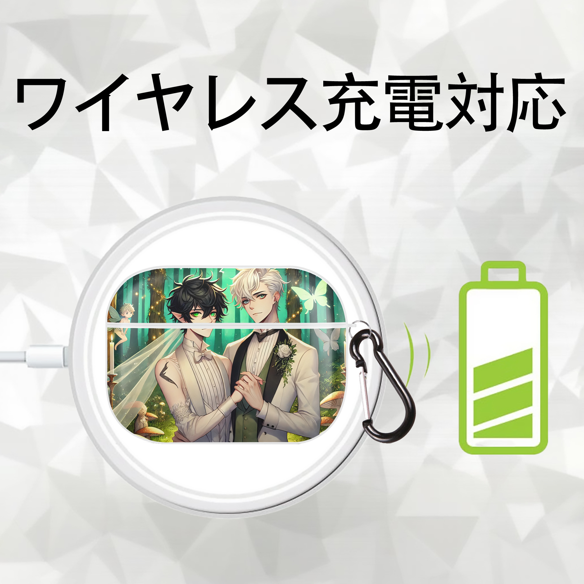 Harry Potter ハリー・ポッターシリーズ 【AirPods Pro用】ハードシェル保護ケース 耐衝撃・防指紋・カラビナ付き商品仕様