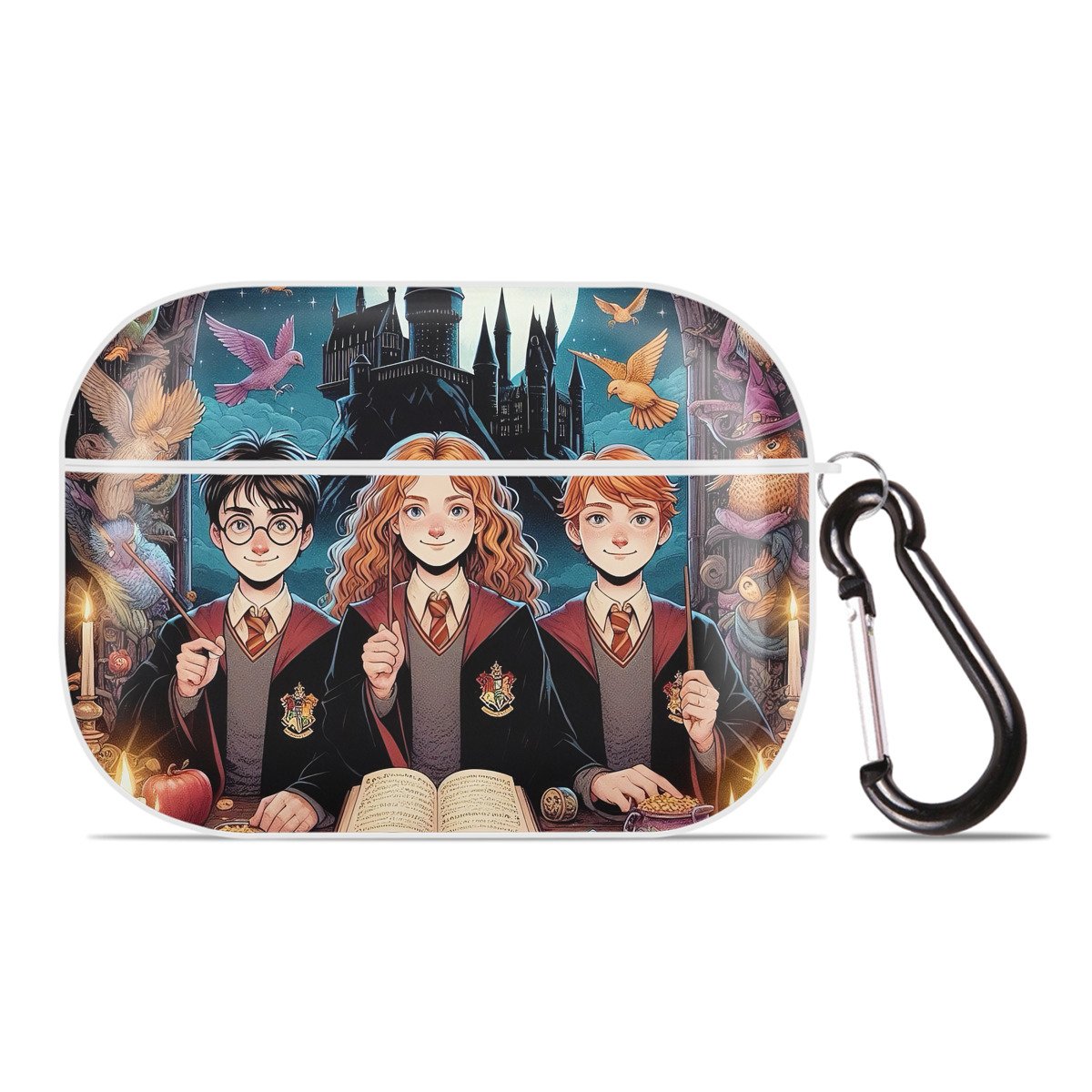 （画像用） Harry Potter ハリー・ポッターシリーズ 【AirPods Pro用】ハードシェル保護ケース 耐衝撃・防指紋・カラビナ付き商品仕様