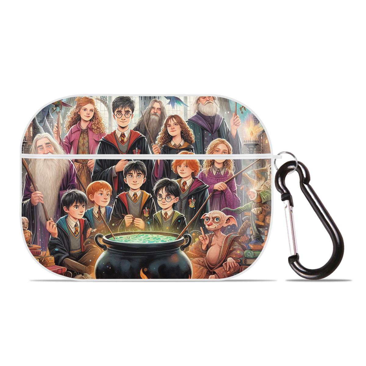 （画像用） Harry Potter ハリー・ポッターシリーズ 【AirPods Pro用】ハードシェル保護ケース 耐衝撃・防指紋・カラビナ付き商品仕様