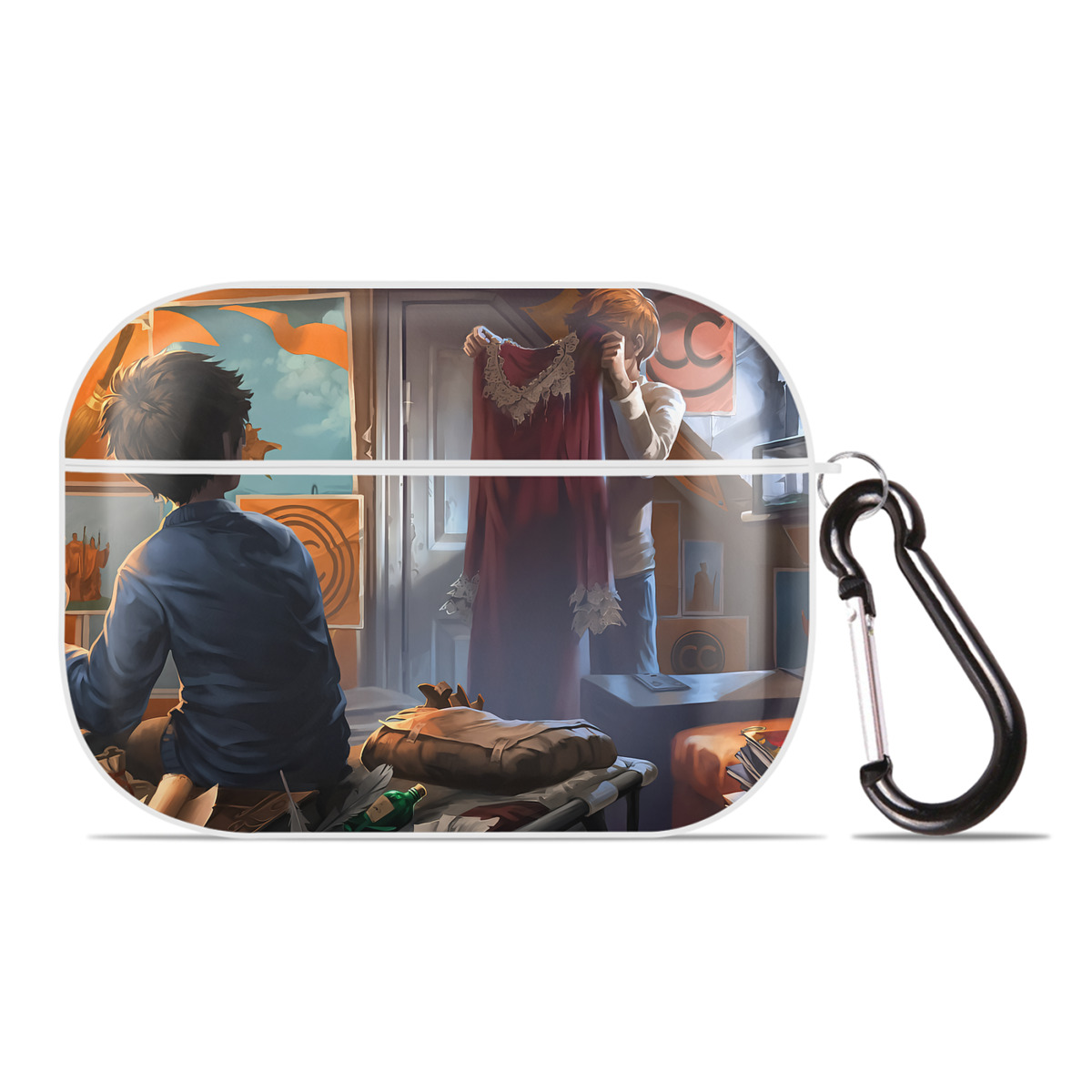 （画像用） Harry Potter ハリー・ポッターシリーズ 【AirPods Pro用】ハードシェル保護ケース 耐衝撃・防指紋・カラビナ付き商品仕様