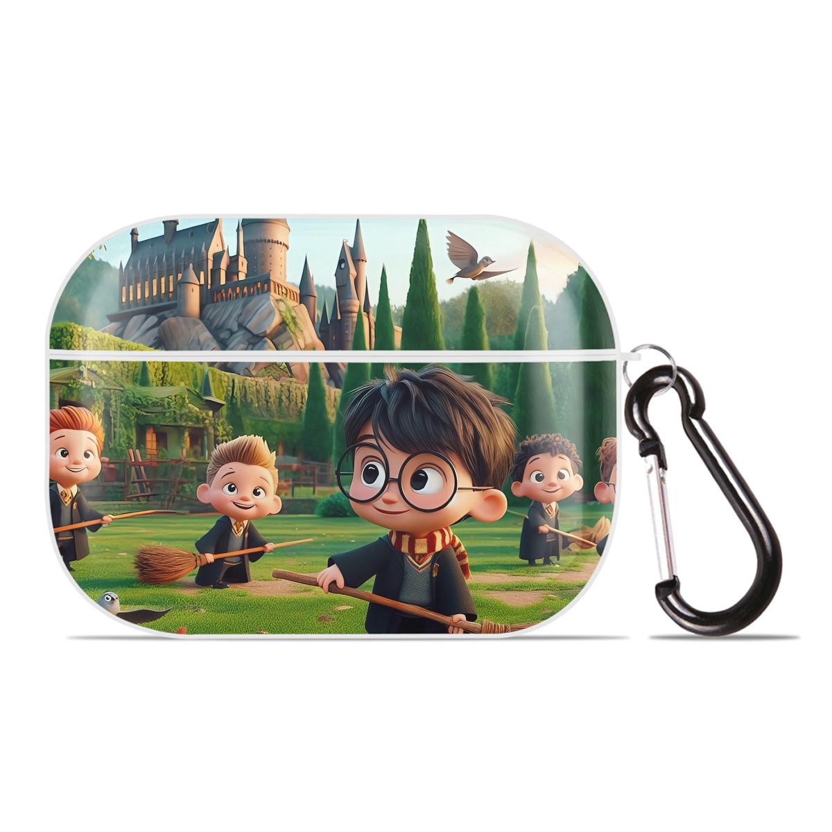 （画像用） Harry Potter ハリー・ポッターシリーズ 【AirPods Pro用】ハードシェル保護ケース 耐衝撃・防指紋・カラビナ付き商品仕様