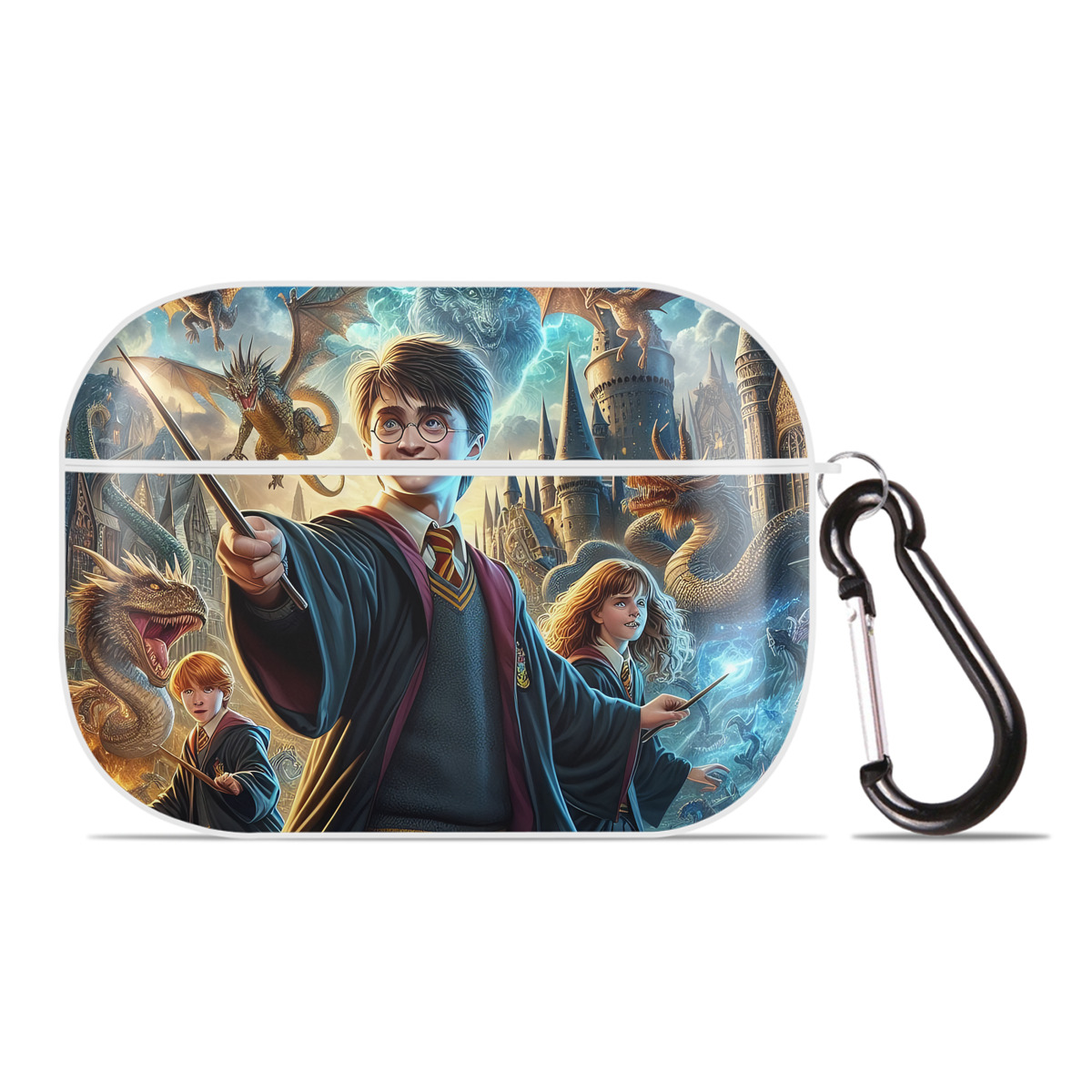 （画像用） Harry Potter ハリー・ポッターシリーズ 【AirPods Pro用】ハードシェル保護ケース 耐衝撃・防指紋・カラビナ付き商品仕様