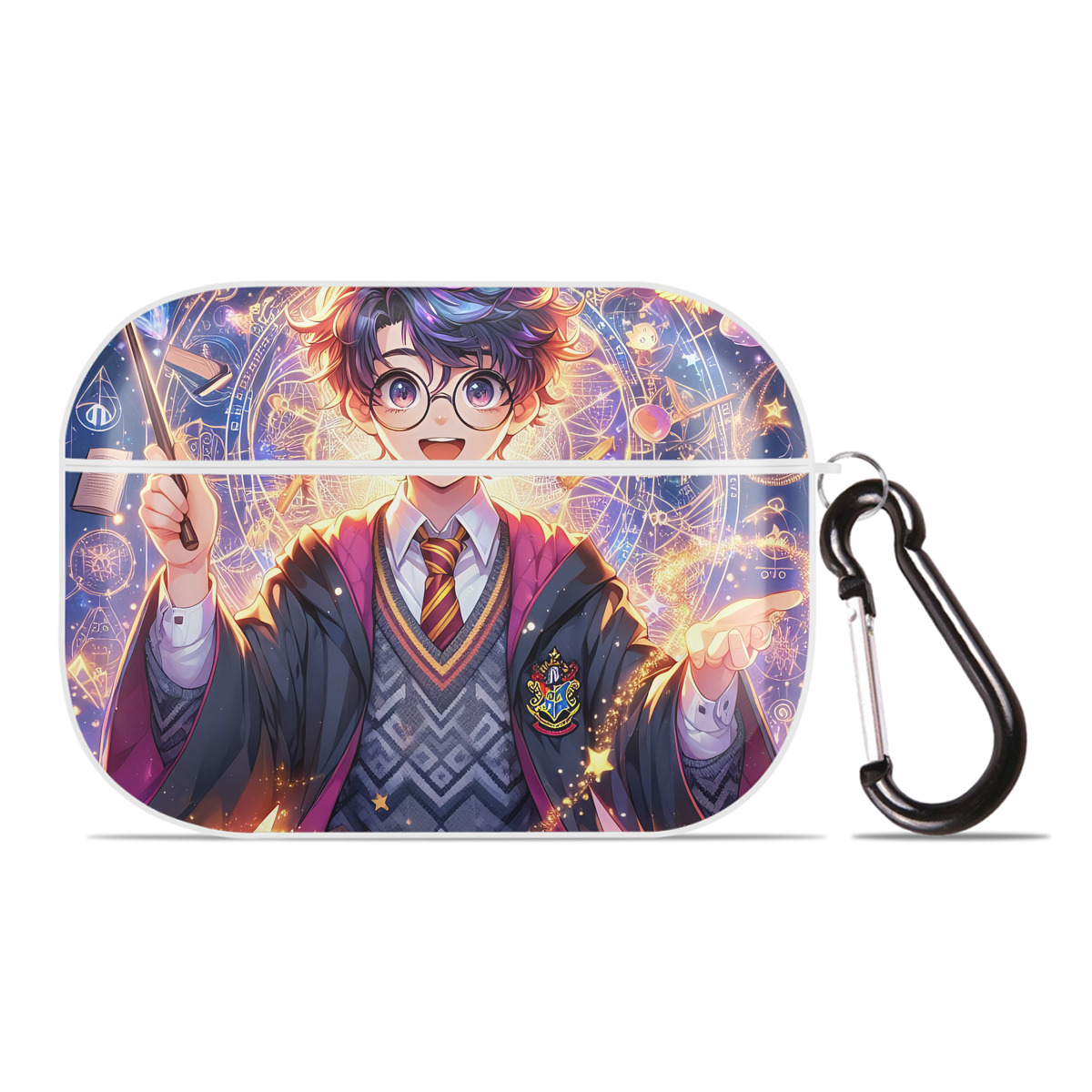 （画像用） Harry Potter ハリー・ポッターシリーズ 【AirPods Pro用】ハードシェル保護ケース 耐衝撃・防指紋・カラビナ付き商品仕様