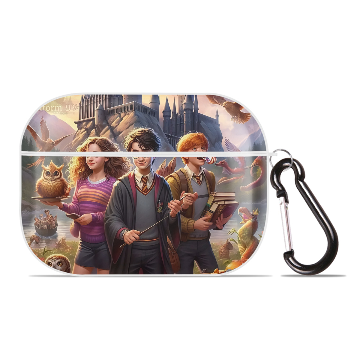 （画像用） Harry Potter ハリー・ポッターシリーズ 【AirPods Pro用】ハードシェル保護ケース 耐衝撃・防指紋・カラビナ付き商品仕様