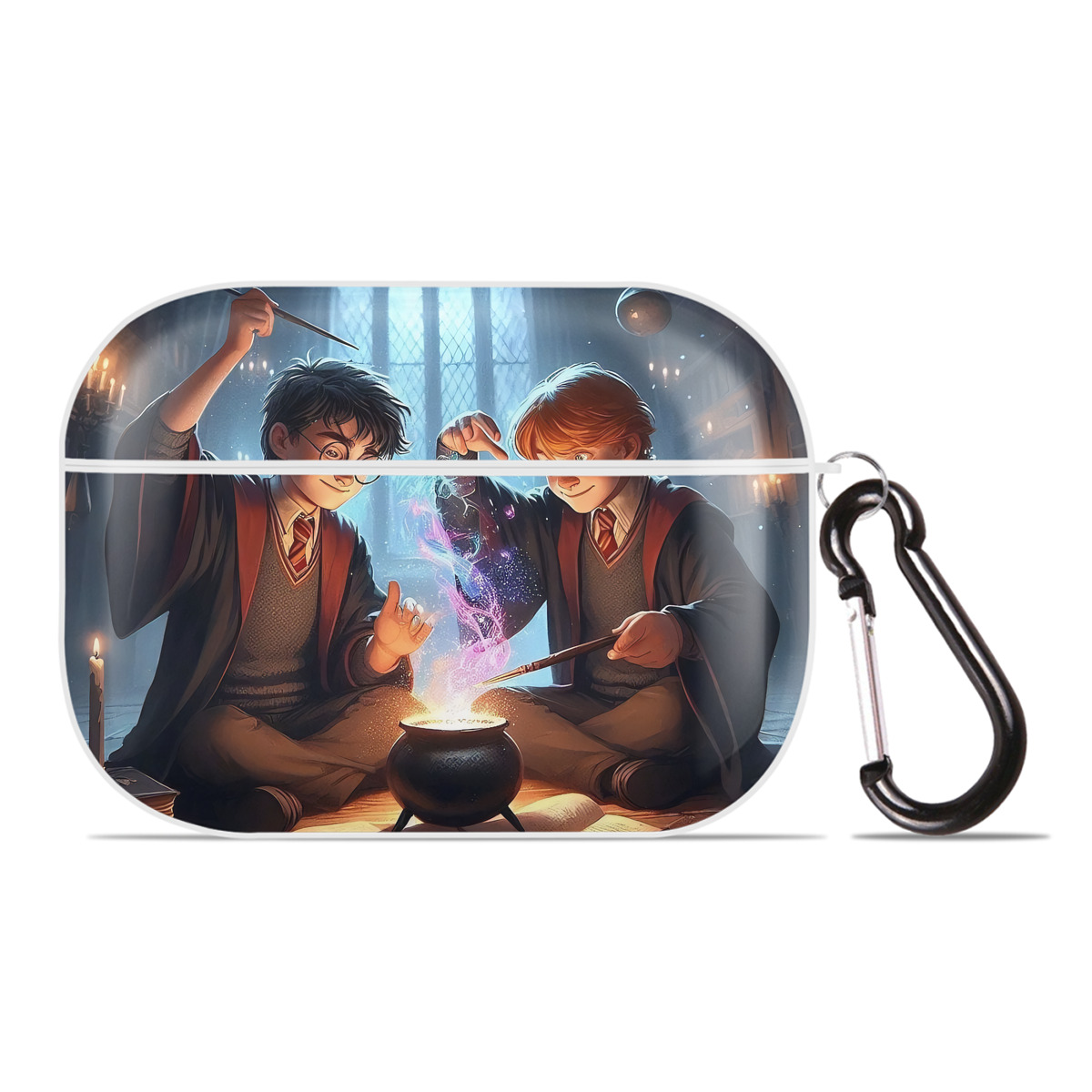 （画像用） Harry Potter ハリー・ポッターシリーズ 【AirPods Pro用】ハードシェル保護ケース 耐衝撃・防指紋・カラビナ付き商品仕様
