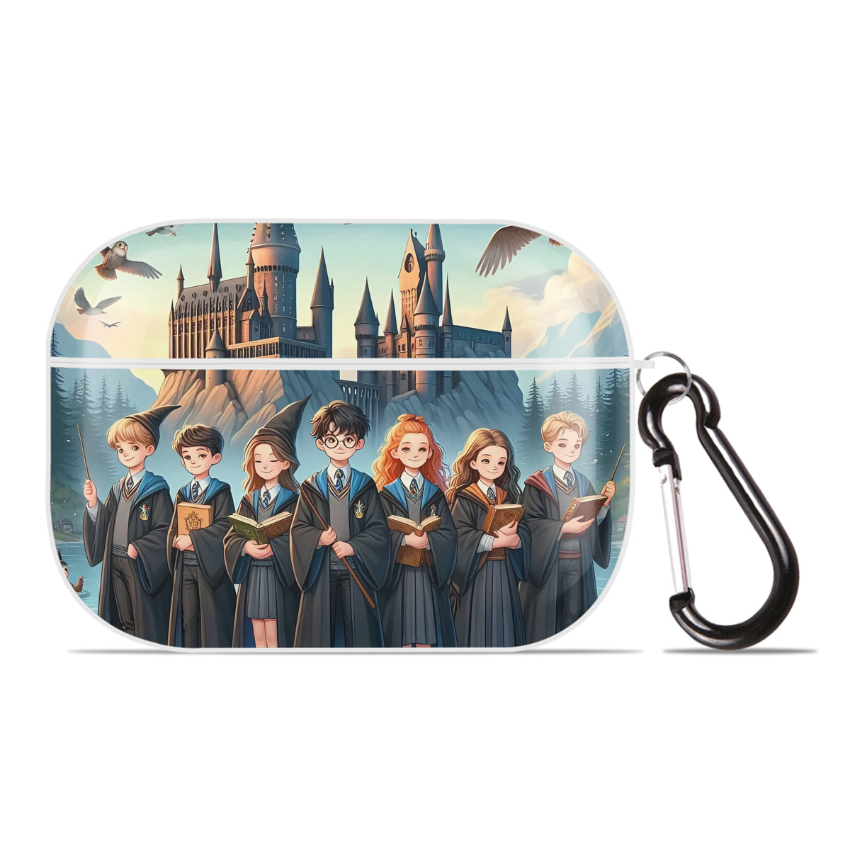 （画像用） Harry Potter ハリー・ポッターシリーズ 【AirPods Pro用】ハードシェル保護ケース 耐衝撃・防指紋・カラビナ付き商品仕様