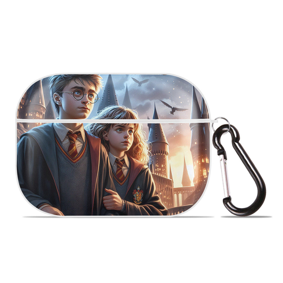 （画像用） Harry Potter ハリー・ポッターシリーズ 【AirPods Pro用】ハードシェル保護ケース 耐衝撃・防指紋・カラビナ付き商品仕様