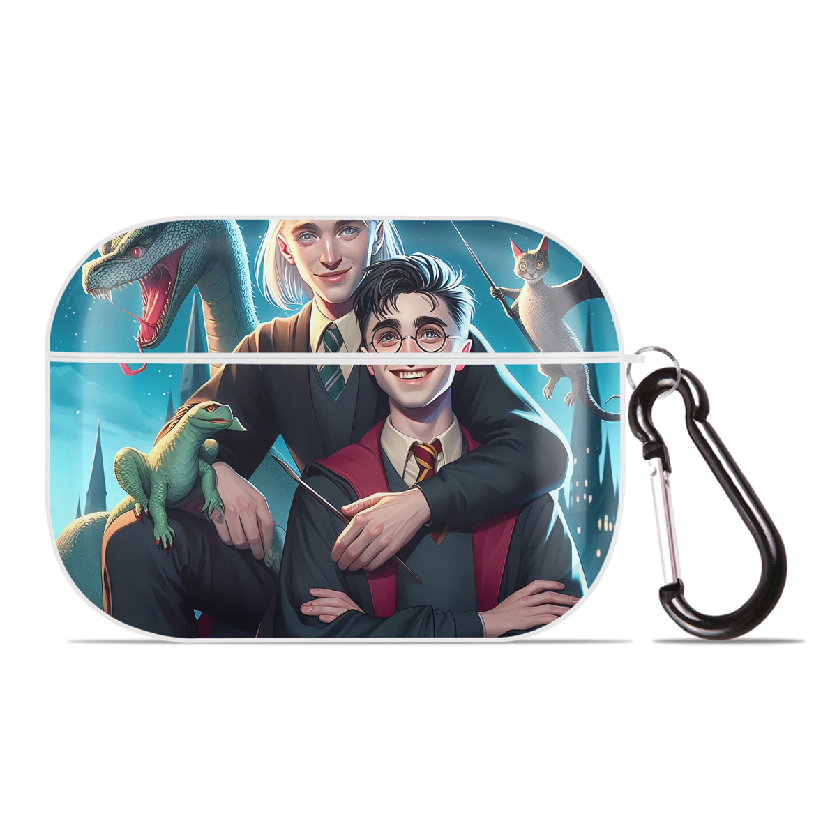（画像用） Harry Potter ハリー・ポッターシリーズ 【AirPods Pro用】ハードシェル保護ケース 耐衝撃・防指紋・カラビナ付き商品仕様