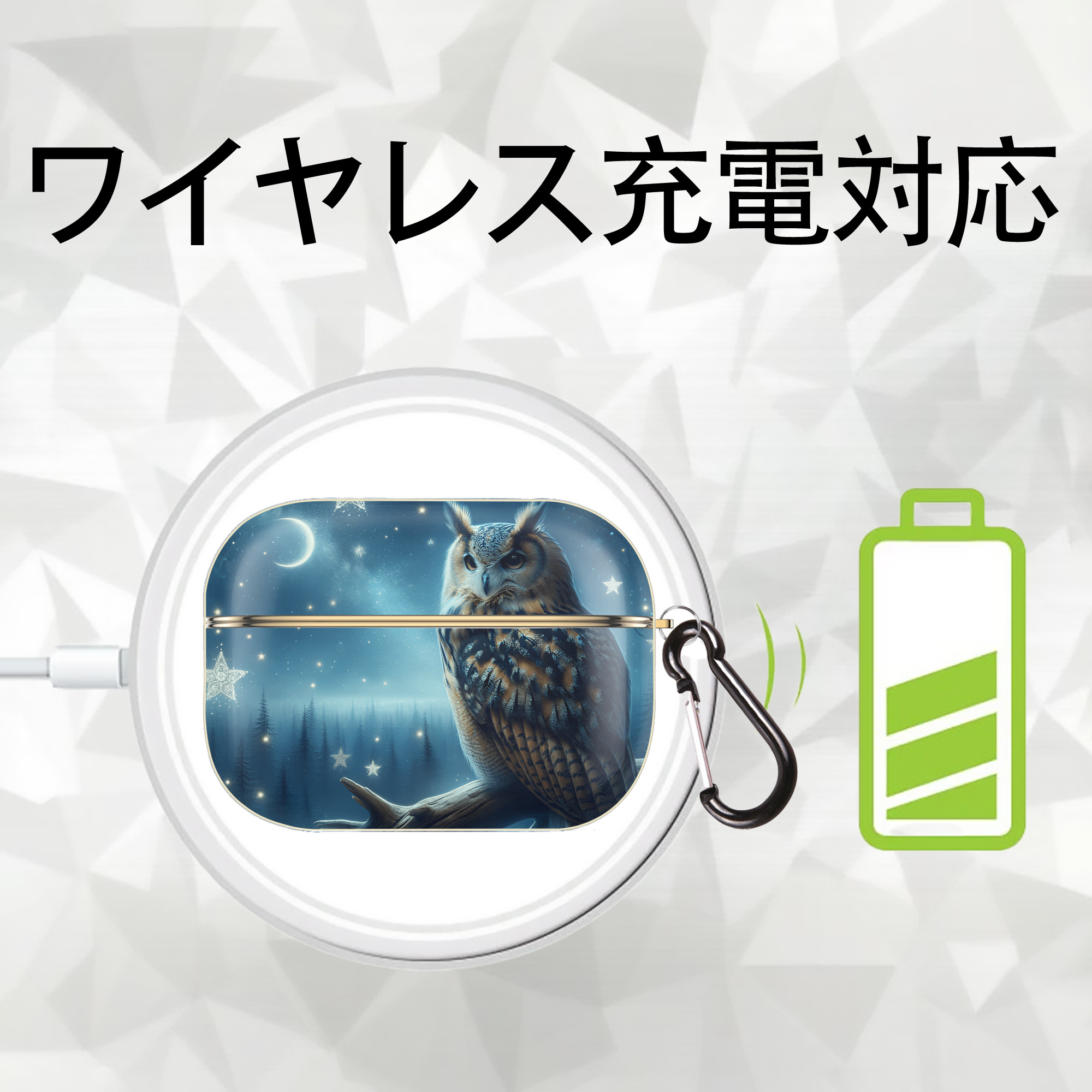 Harry Potter ハリー・ポッターシリーズ 【AirPods Pro用】ハードシェル保護ケース｜耐衝撃・防指紋・カラビナ付き商品仕様