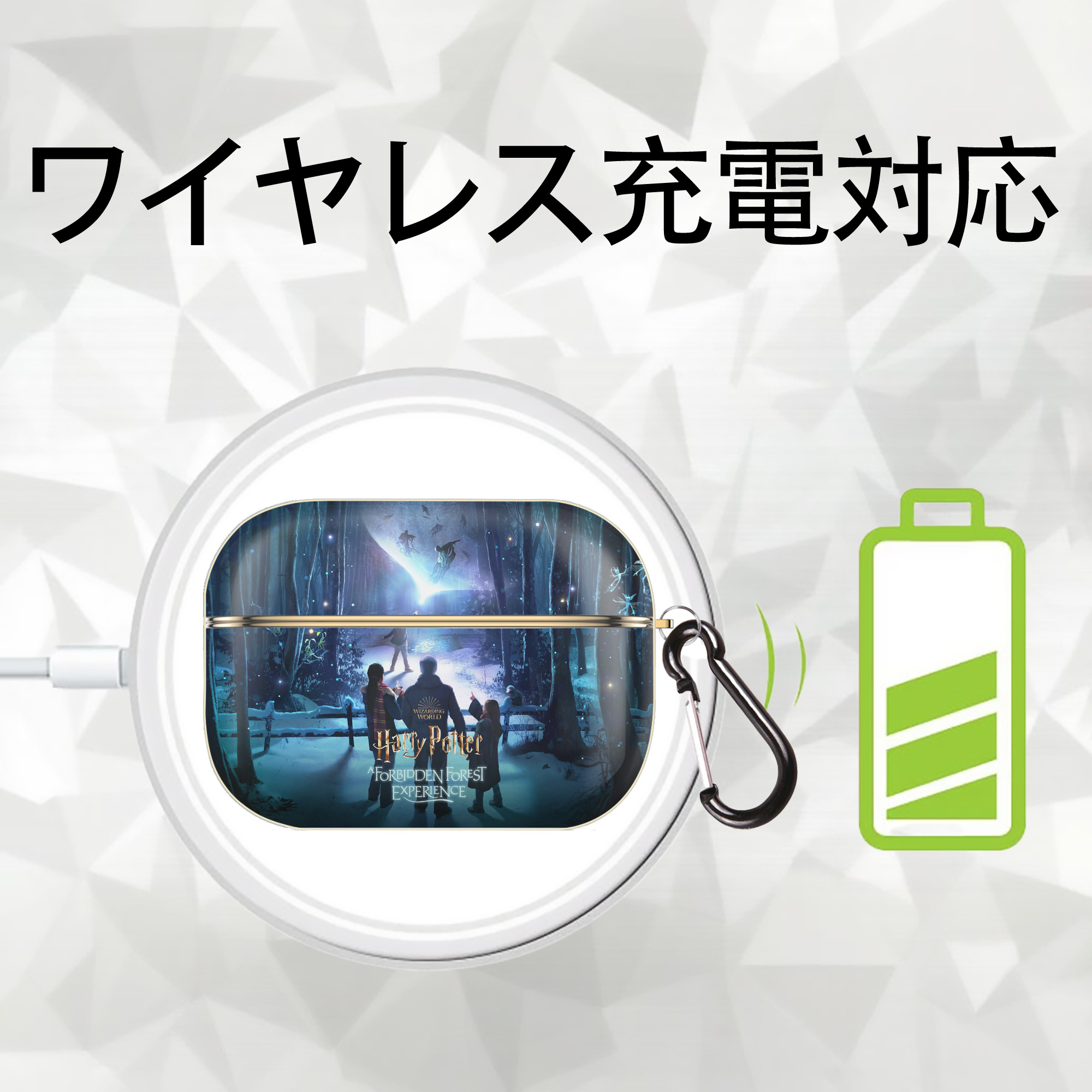 Harry Potter ハリー・ポッターシリーズ 【AirPods Pro用】ハードシェル保護ケース｜耐衝撃・防指紋・カラビナ付き商品仕様
