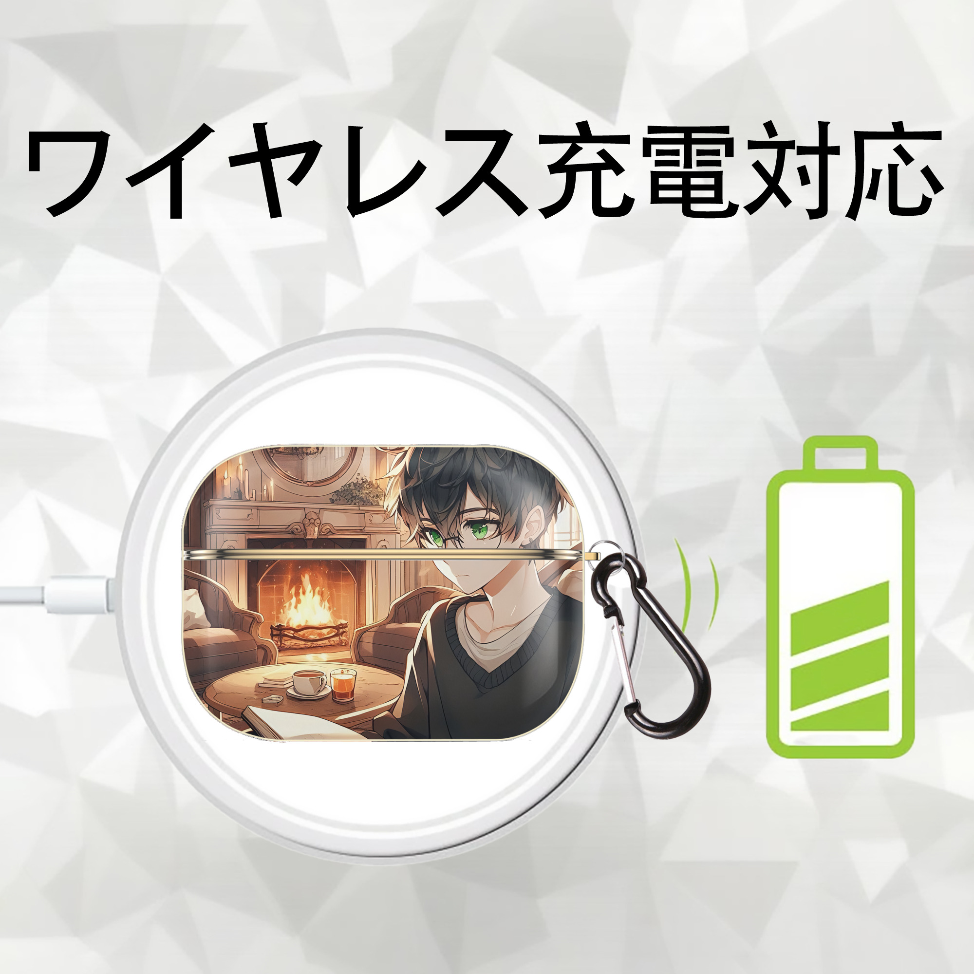 Harry Potter ハリー・ポッターシリーズ 【AirPods Pro用】ハードシェル保護ケース｜耐衝撃・防指紋・カラビナ付き商品仕様