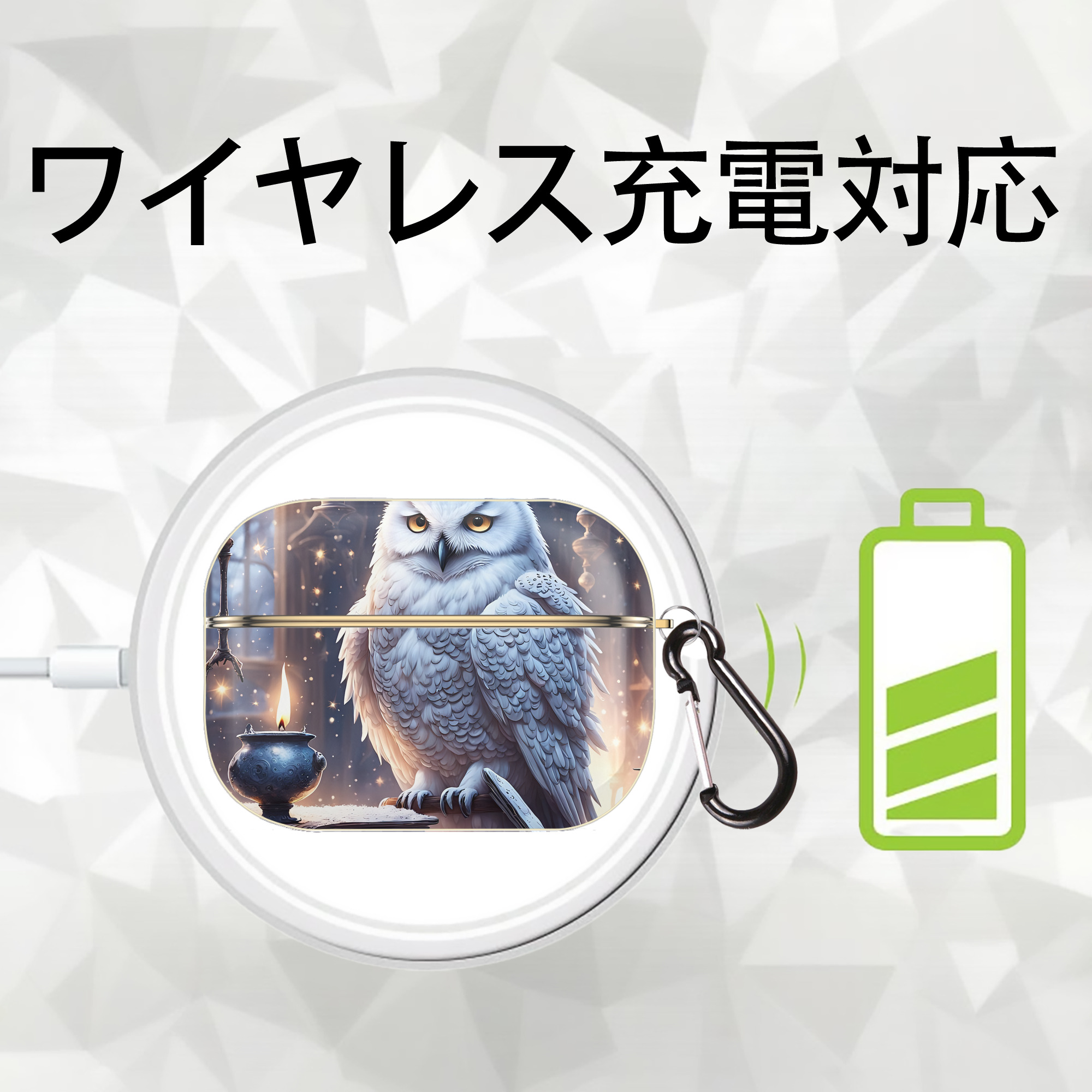 Harry Potter ハリー・ポッターシリーズ 【AirPods Pro用】ハードシェル保護ケース｜耐衝撃・防指紋・カラビナ付き商品仕様
