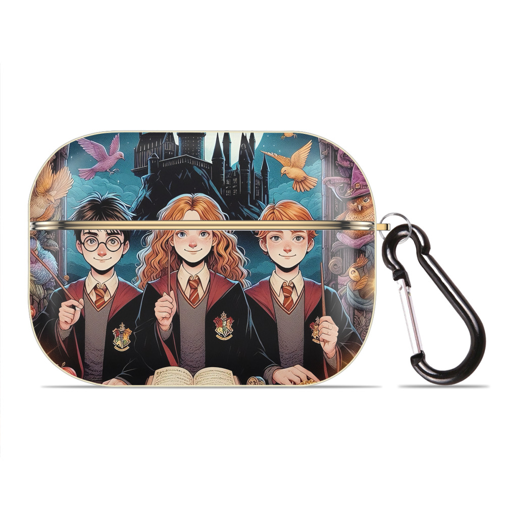 （画像用） Harry Potter ハリー・ポッターシリーズ 【AirPods Pro用】ハードシェル保護ケース｜耐衝撃・防指紋・カラビナ付き商品仕様