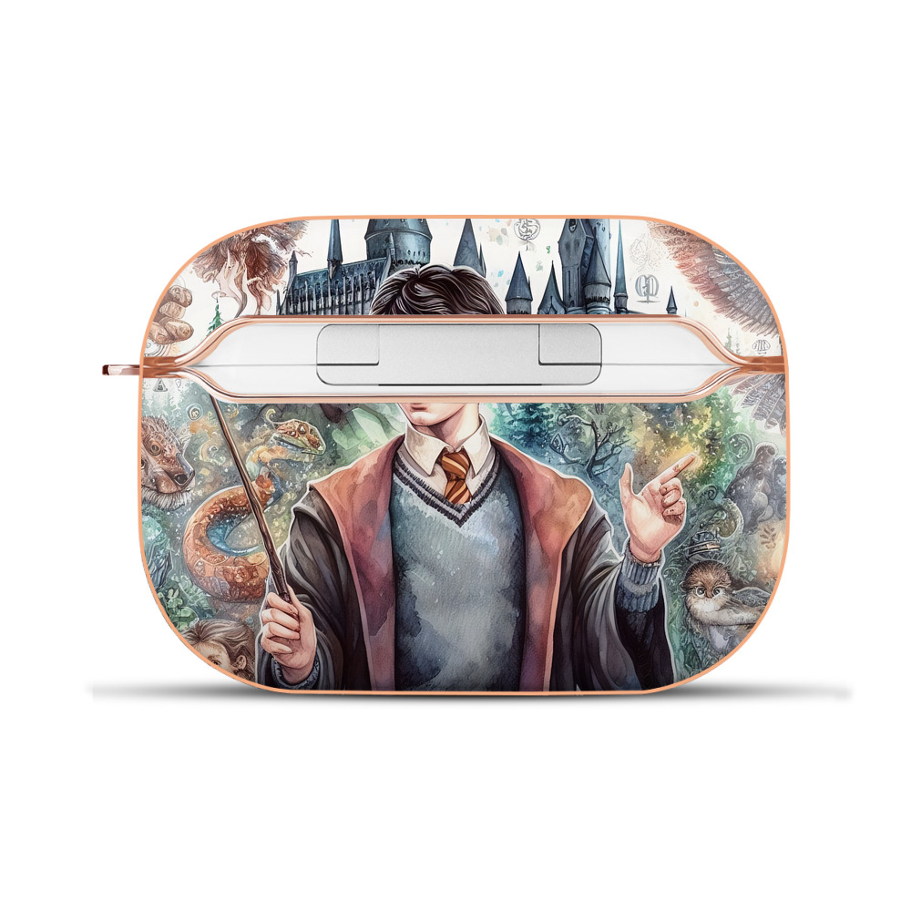 （画像用） Harry Potter ハリー・ポッターシリーズ 【AirPods Pro用】ハードシェル保護ケース｜耐衝撃・防指紋・カラビナ付き商品仕様
