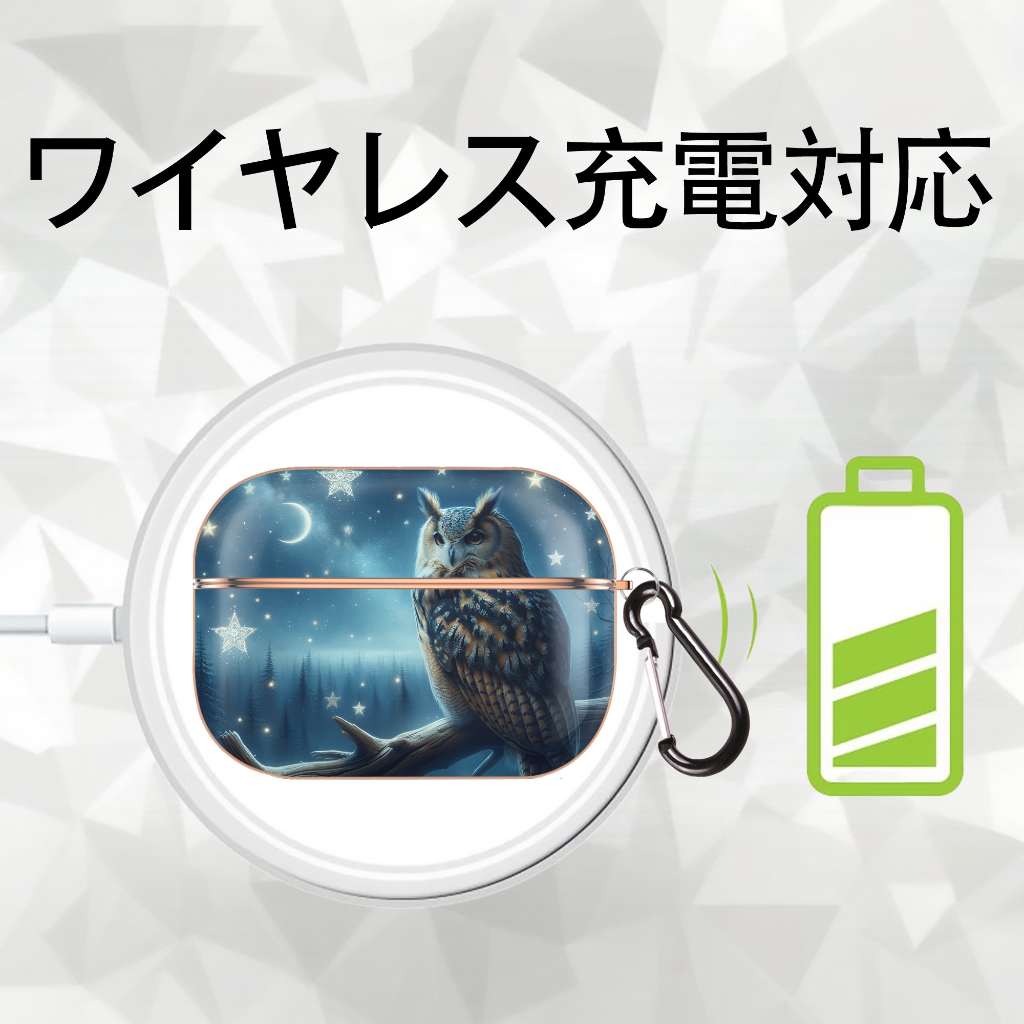 Harry Potter ハリー・ポッターシリーズ 【AirPods Pro用】ハードシェル保護ケース｜耐衝撃・防指紋・カラビナ付き商品仕様
