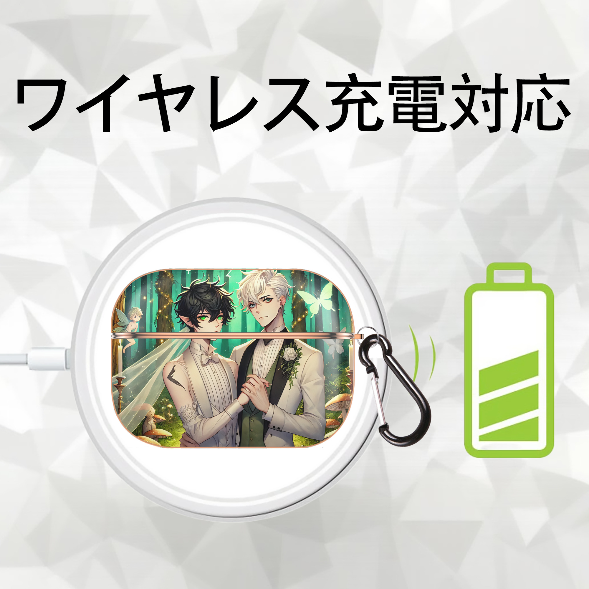 Harry Potter ハリー・ポッターシリーズ 【AirPods Pro用】ハードシェル保護ケース｜耐衝撃・防指紋・カラビナ付き商品仕様