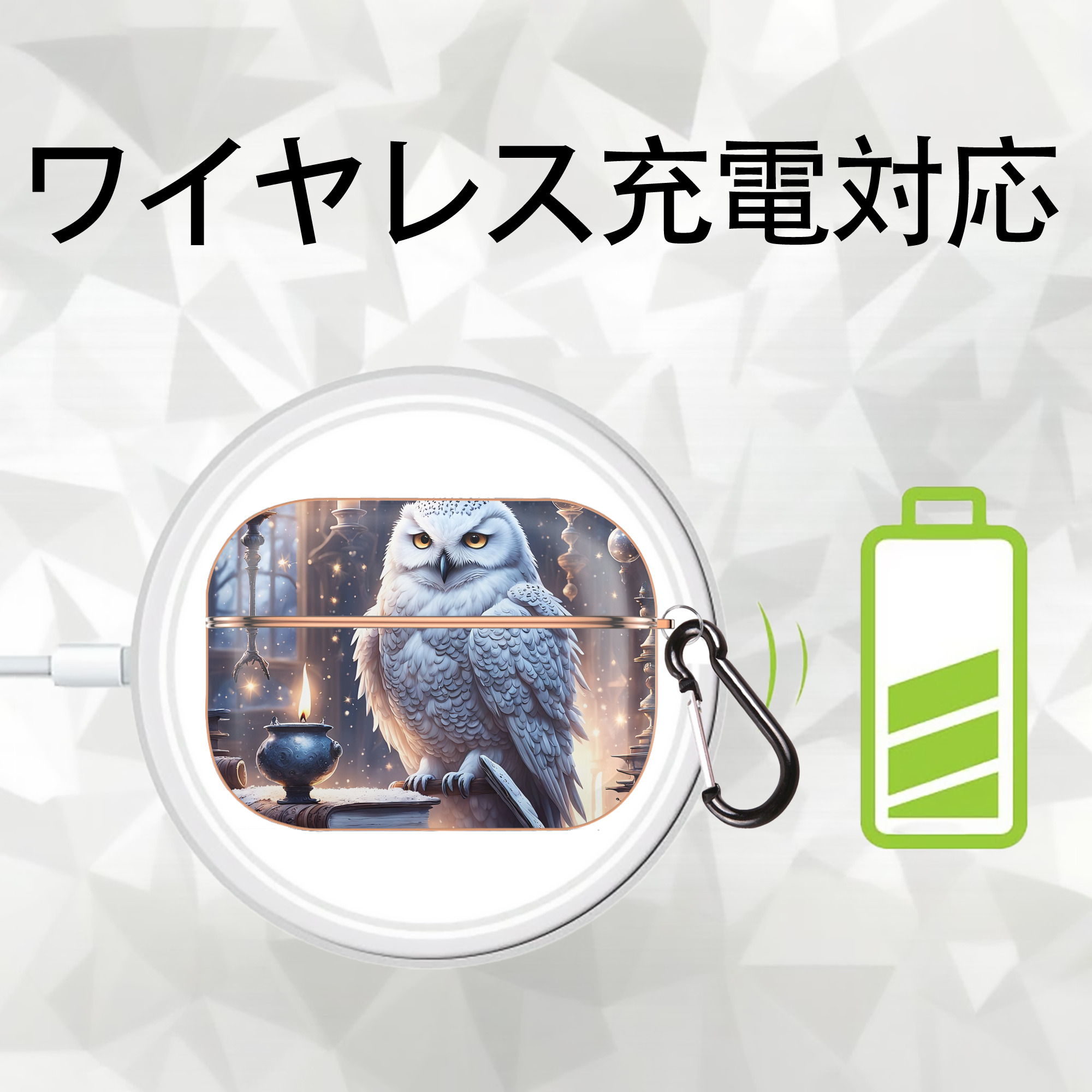 Harry Potter ハリー・ポッターシリーズ 【AirPods Pro用】ハードシェル保護ケース｜耐衝撃・防指紋・カラビナ付き商品仕様