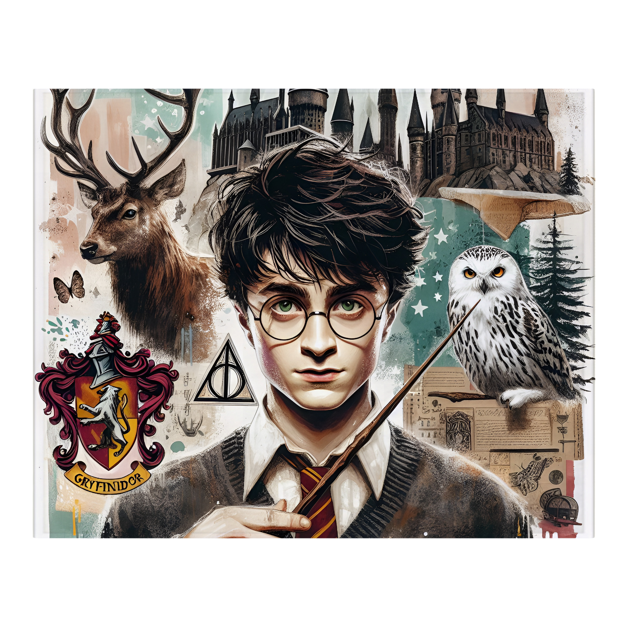 （画像用） Harry Potter ハリー・ポッターシリーズ フランネルブランケット・多サイズ対応（横型）