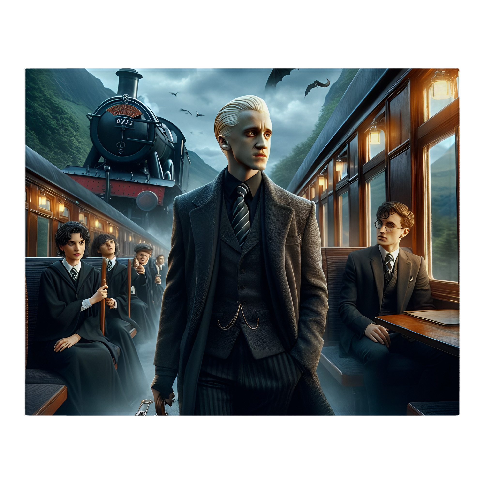 （画像用） Harry Potter ハリー・ポッターシリーズ フランネルブランケット・多サイズ対応（横型）