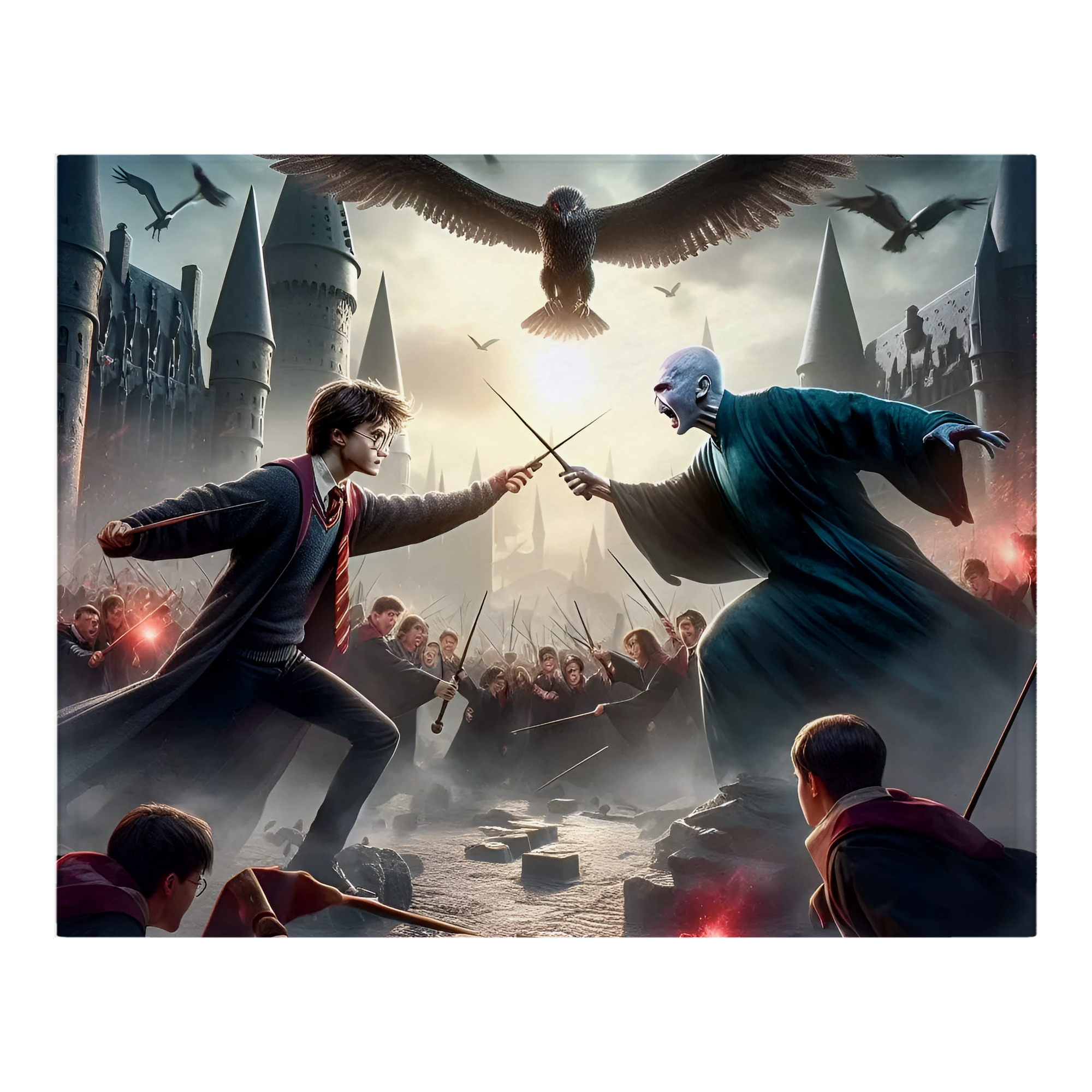 （画像用） Harry Potter ハリー・ポッターシリーズ フランネルブランケット・多サイズ対応（横型）