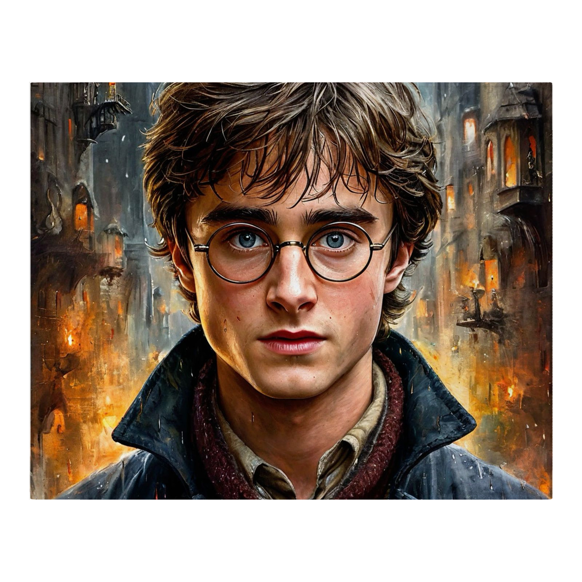 （画像用） Harry Potter ハリー・ポッターシリーズ フランネルブランケット・多サイズ対応（横型）