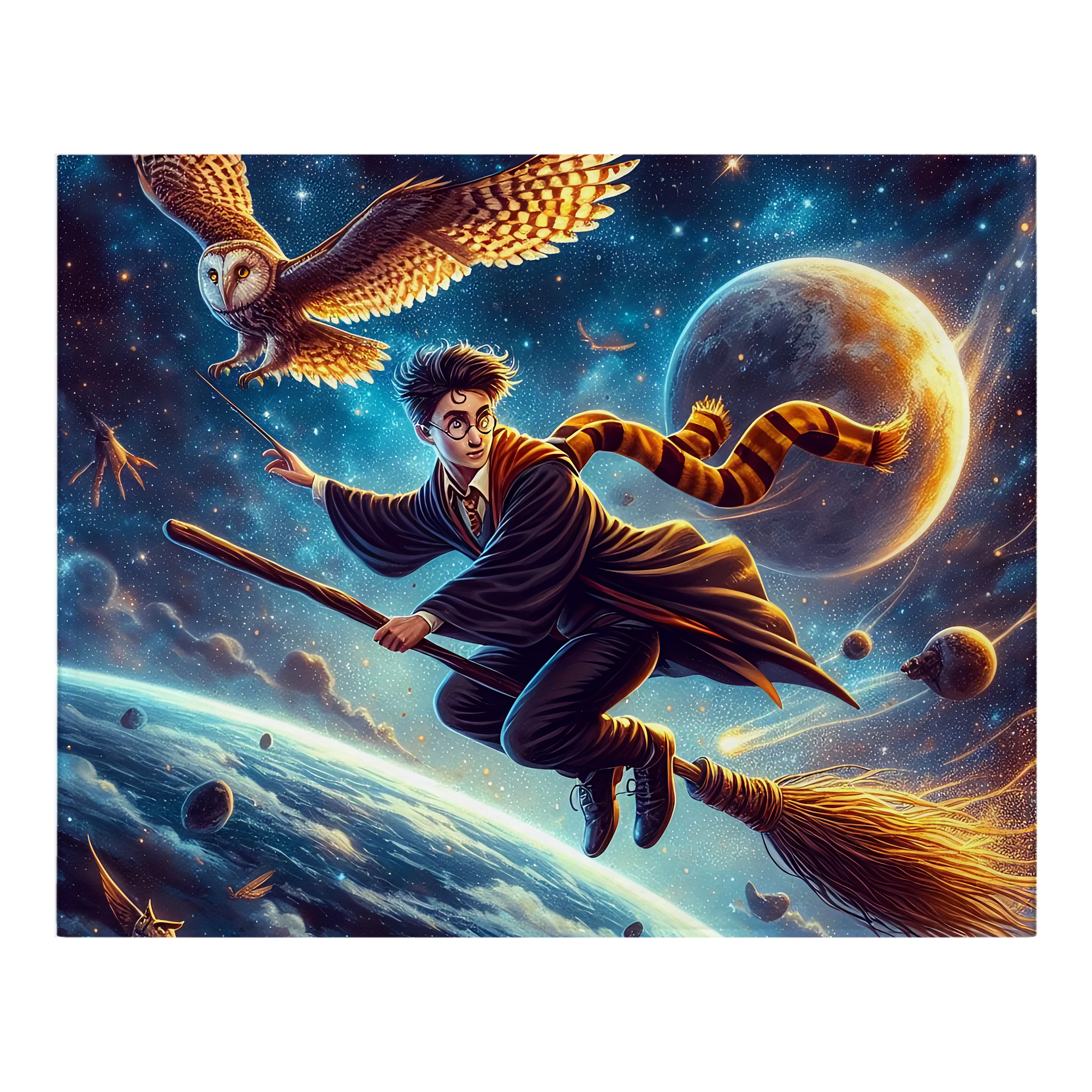 （画像用） Harry Potter ハリー・ポッターシリーズ フランネルブランケット・多サイズ対応（横型）