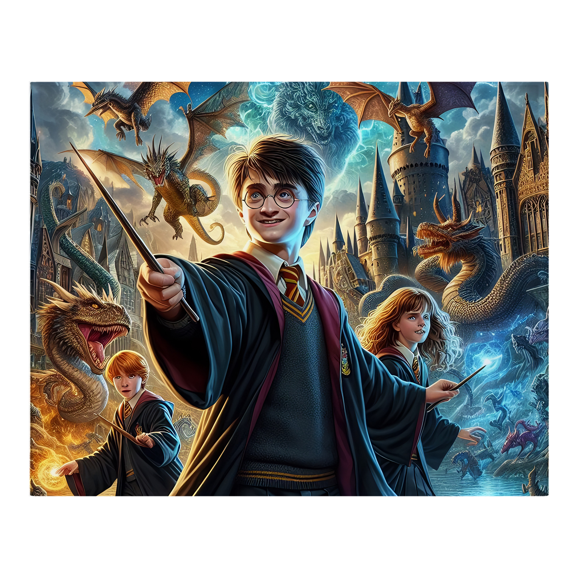（画像用） Harry Potter ハリー・ポッターシリーズ フランネルブランケット・多サイズ対応（横型）