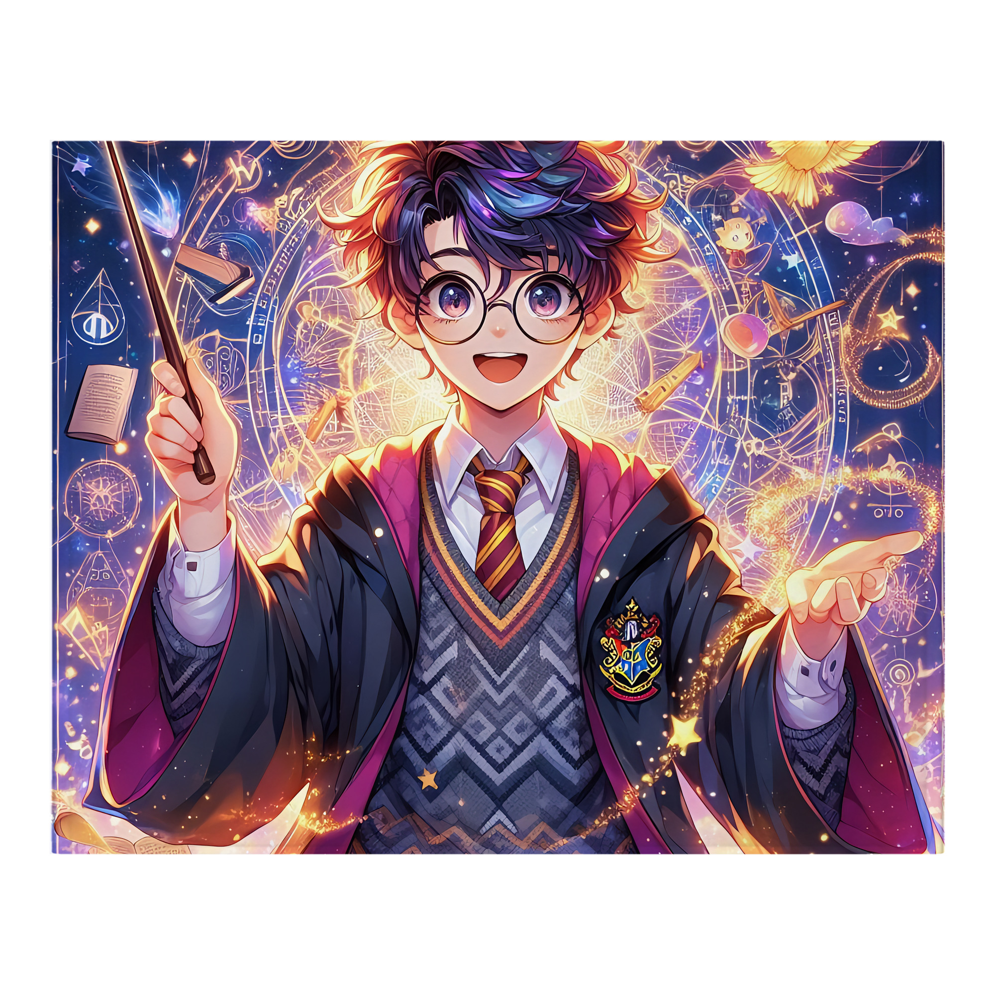 （画像用） Harry Potter ハリー・ポッターシリーズ フランネルブランケット・多サイズ対応（横型）
