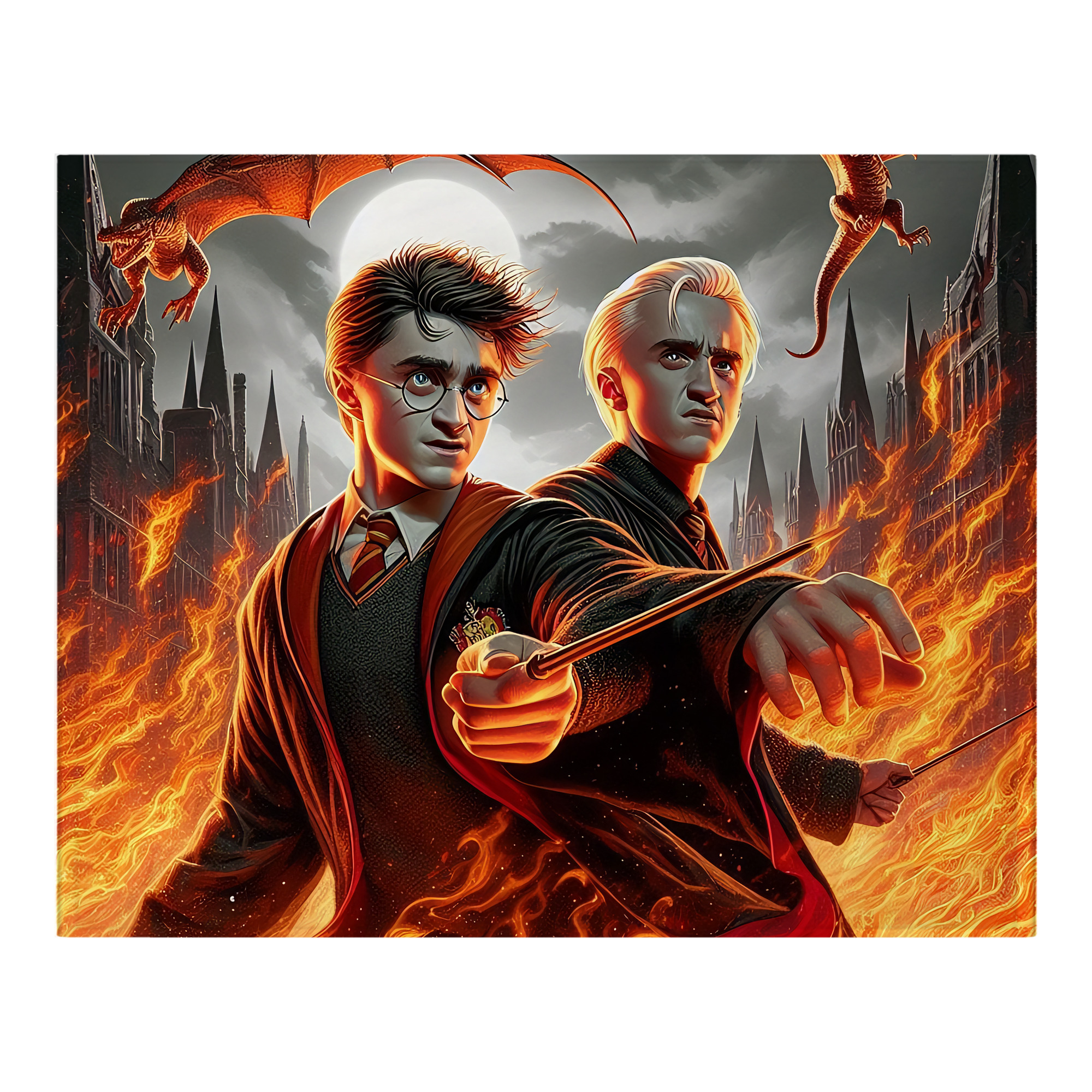 （画像用） Harry Potter ハリー・ポッターシリーズ フランネルブランケット・多サイズ対応（横型）