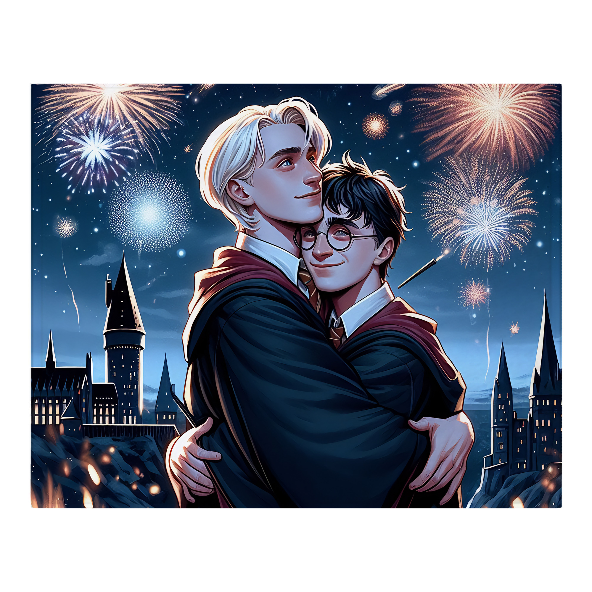 （画像用） Harry Potter ハリー・ポッターシリーズ フランネルブランケット・多サイズ対応（横型）