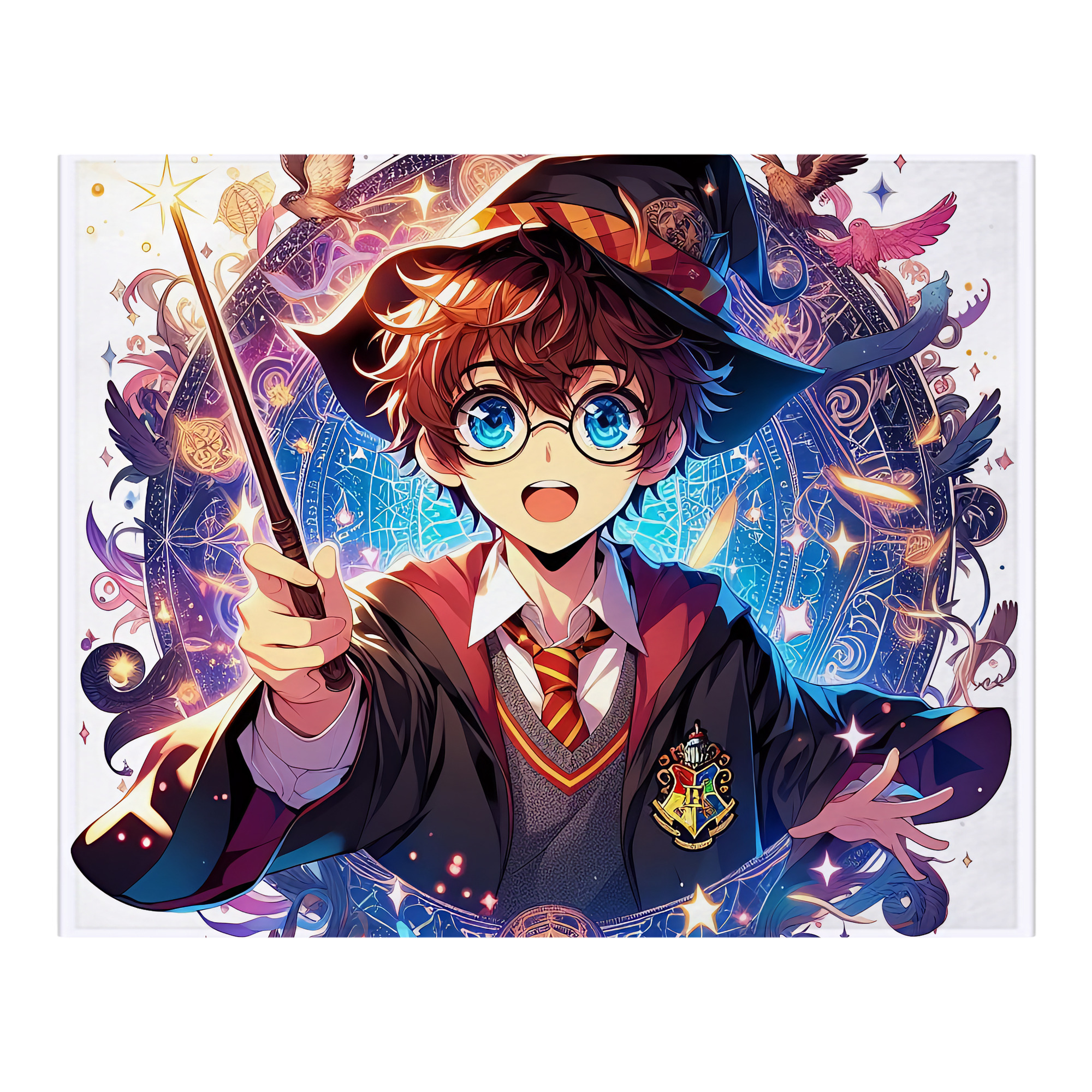 （画像用） Harry Potter ハリー・ポッターシリーズ フランネルブランケット・多サイズ対応（横型）