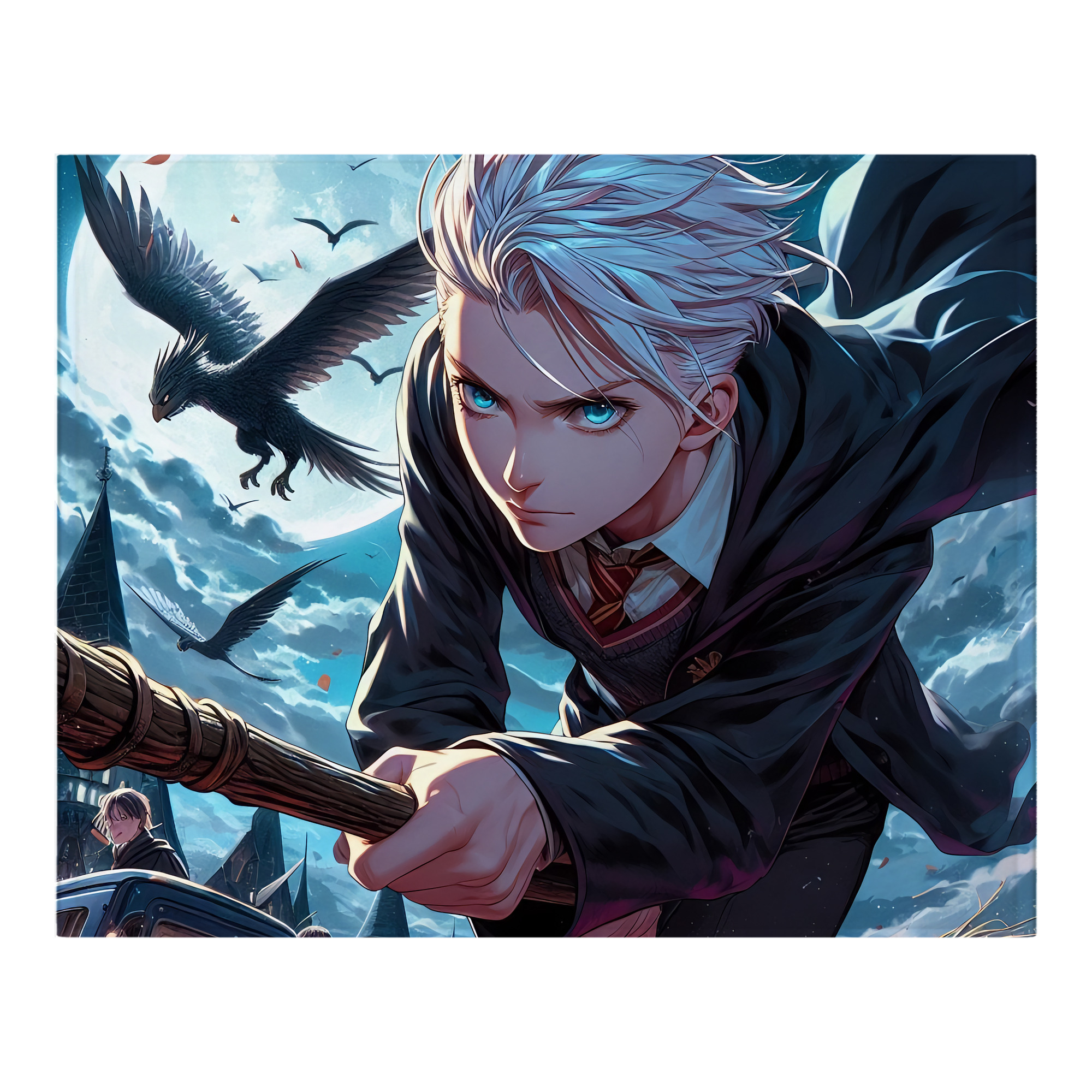（画像用） Harry Potter ハリー・ポッターシリーズ フランネルブランケット・多サイズ対応（横型）