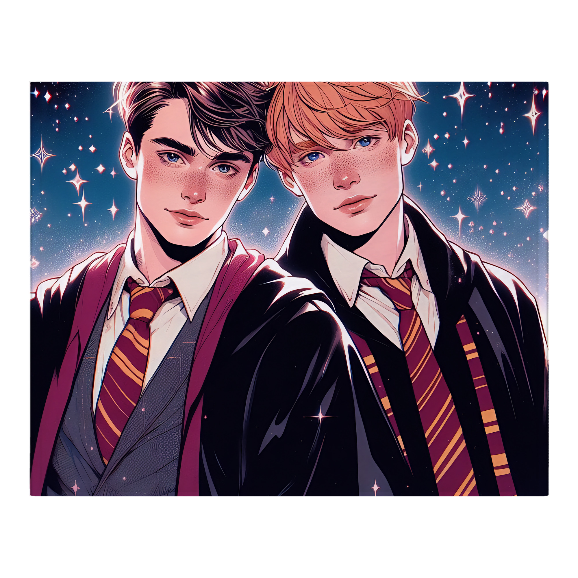 （画像用） Harry Potter ハリー・ポッターシリーズ フランネルブランケット・多サイズ対応（横型）