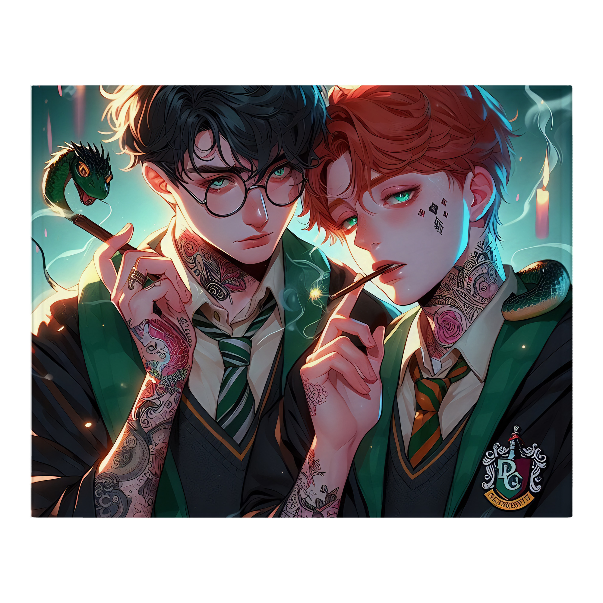 （画像用） Harry Potter ハリー・ポッターシリーズ フランネルブランケット・多サイズ対応（横型）